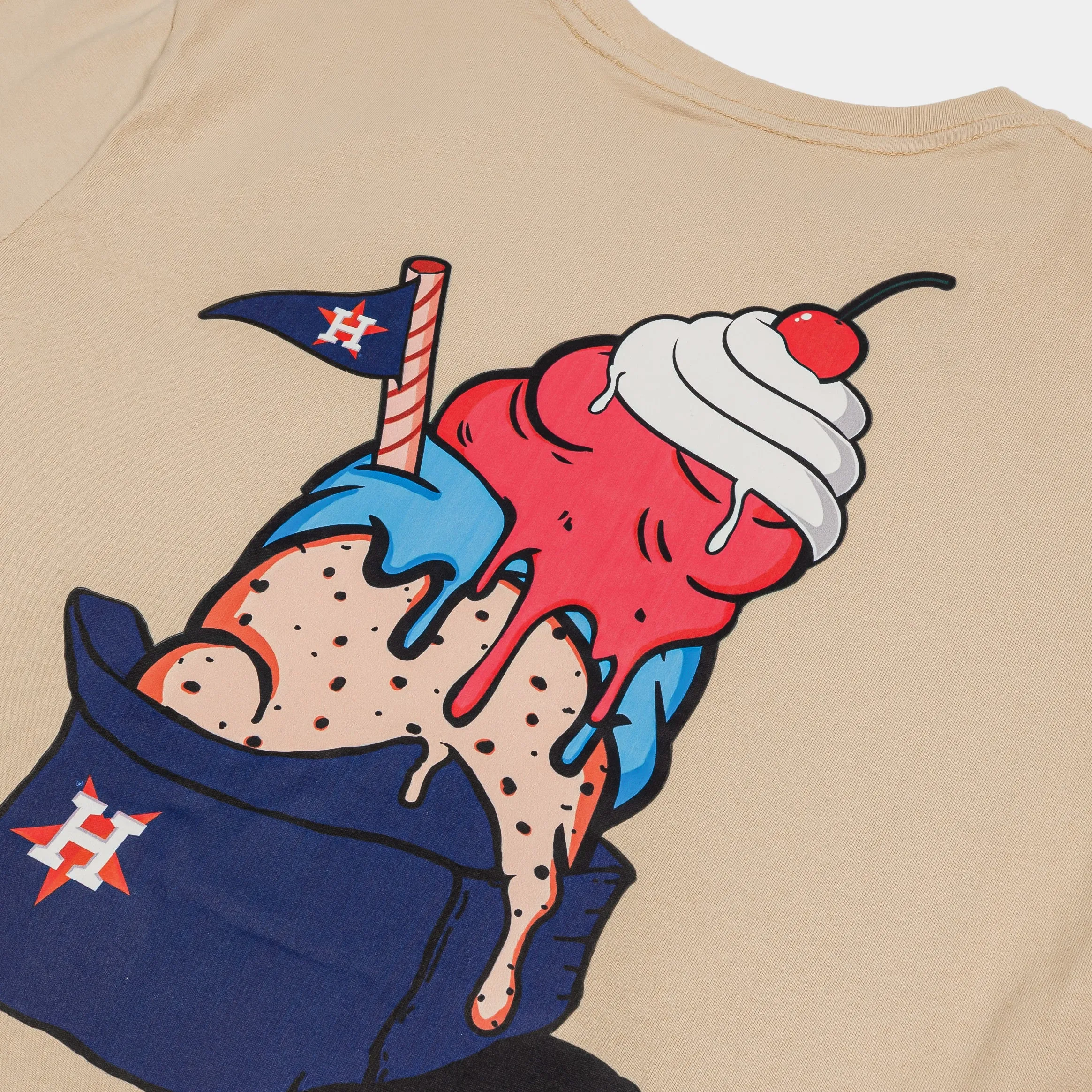 Houston Astros Mens Short Sleeve Shirt (Brown/Multi) Elegant Detail Low Environmental Impact