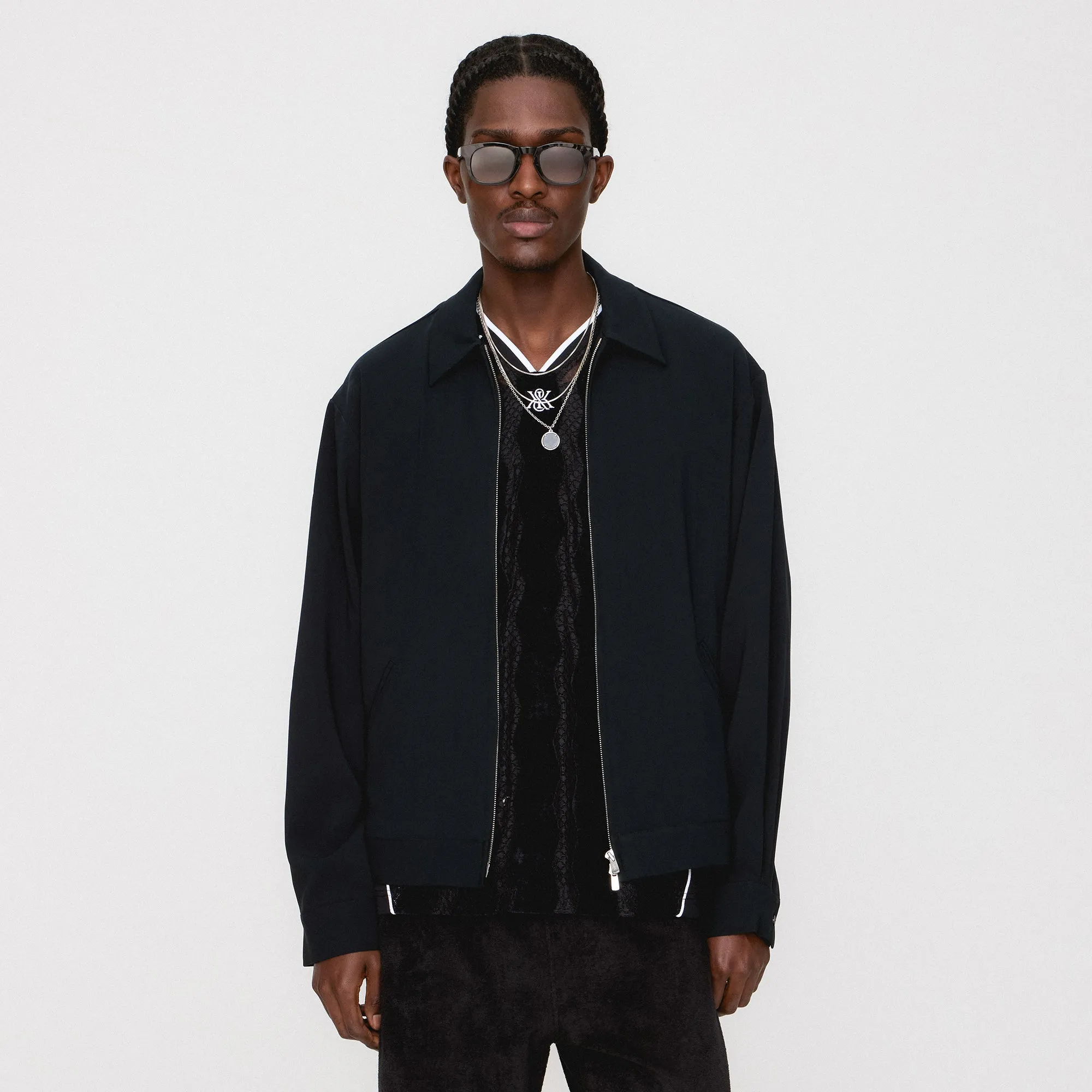 Double Stitch Reinforcement Kith Connor Blouson Jacket - Black