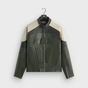 Transitional Layer Airflow Ventilation System Kith Leather Wayne Moto Jacket - Stadium