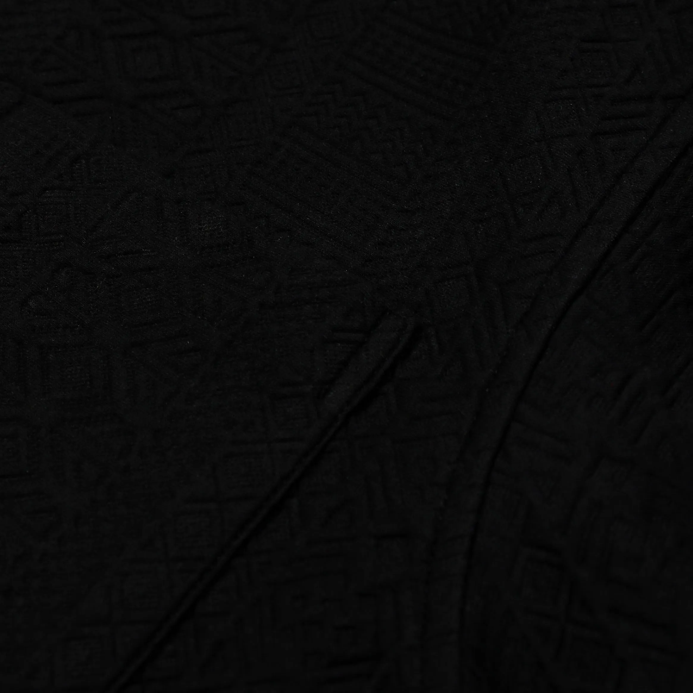 Jacquard Ornate Printed Mens Short Sleeve Shirt (Black) Wrinkle Resistant Finish Stretch Fit