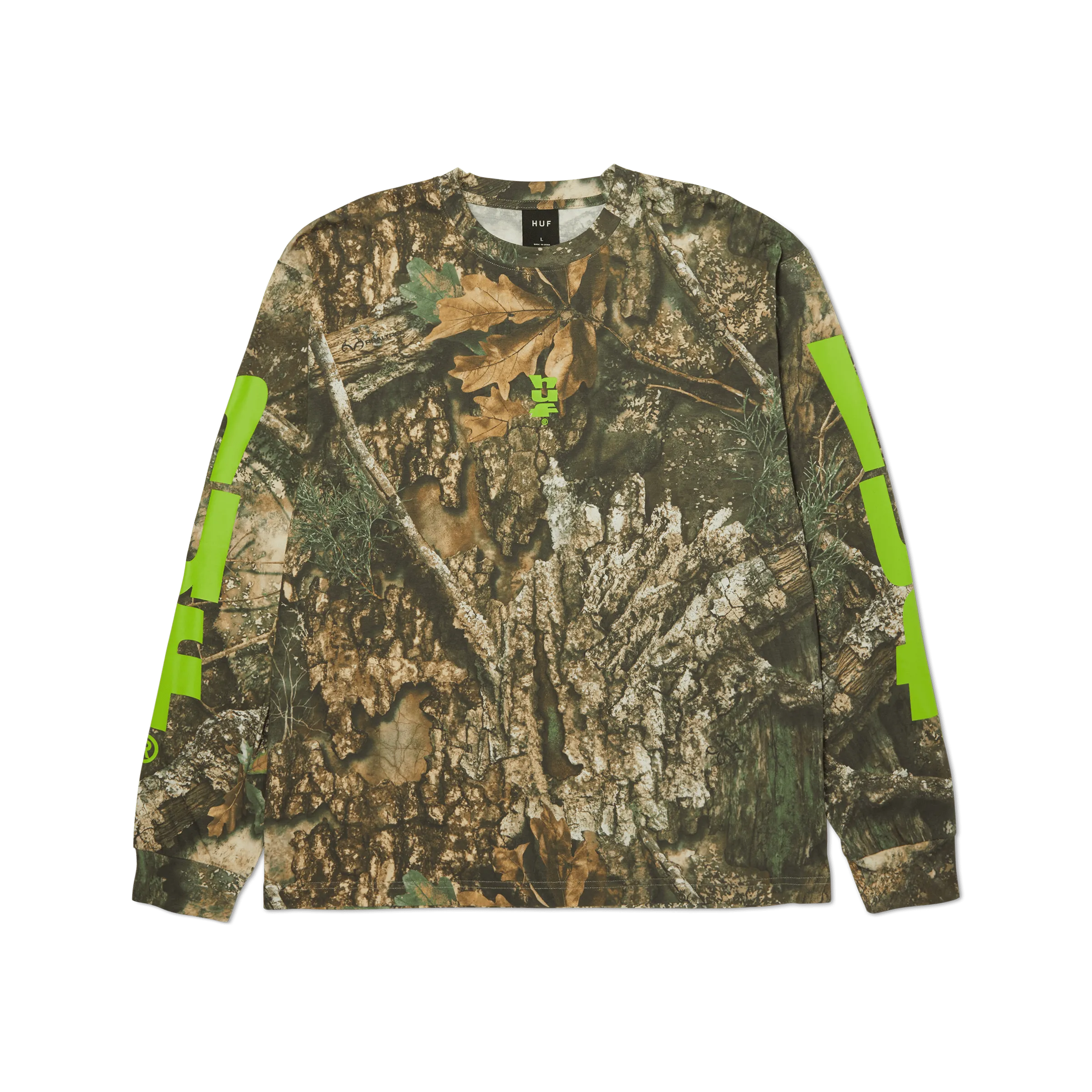 No-Shrink Fabric QuickDry Material Realtree Megablast Long Sleeve T-Shirt