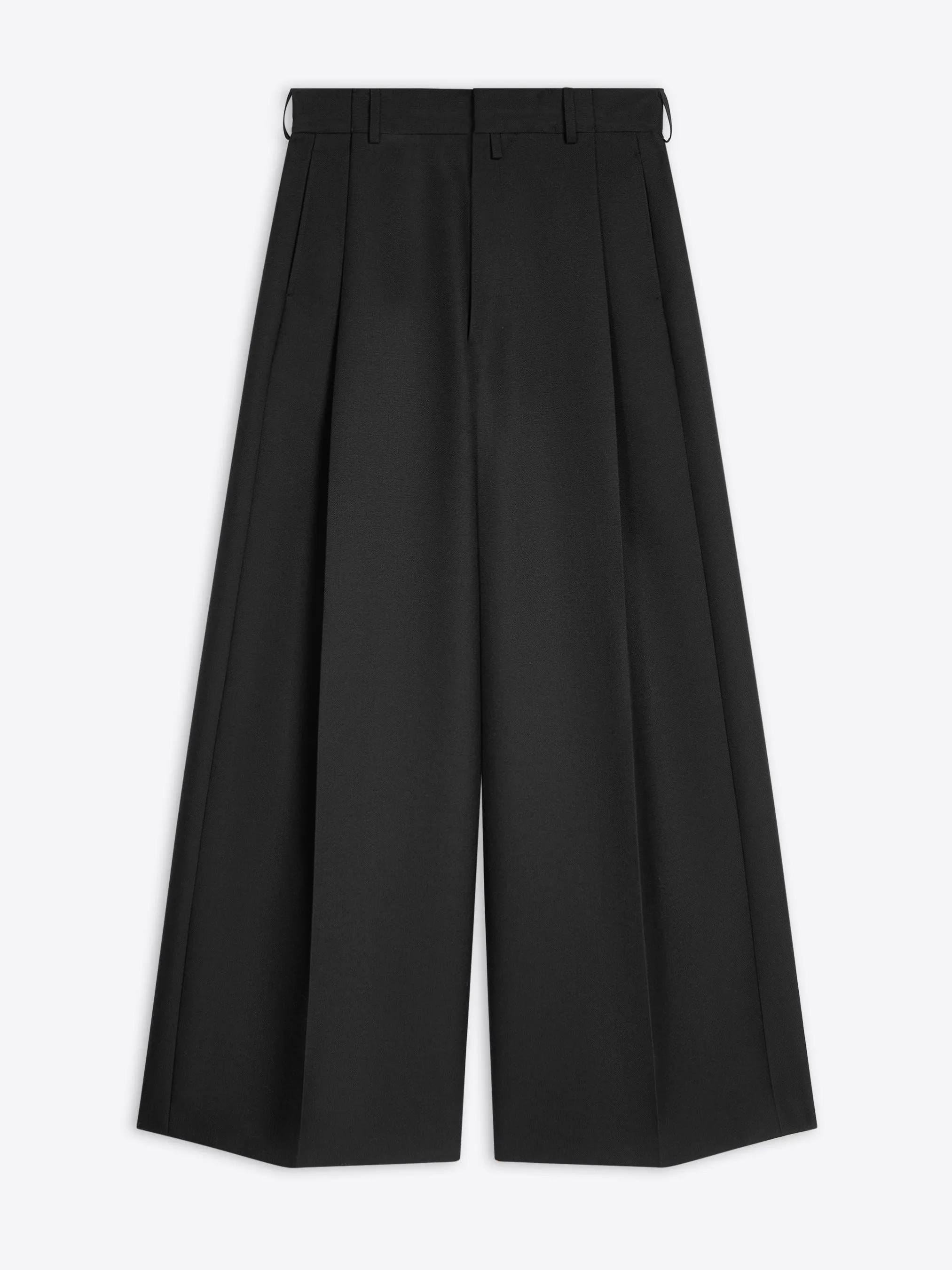 Compact Fit Wide pleated pants