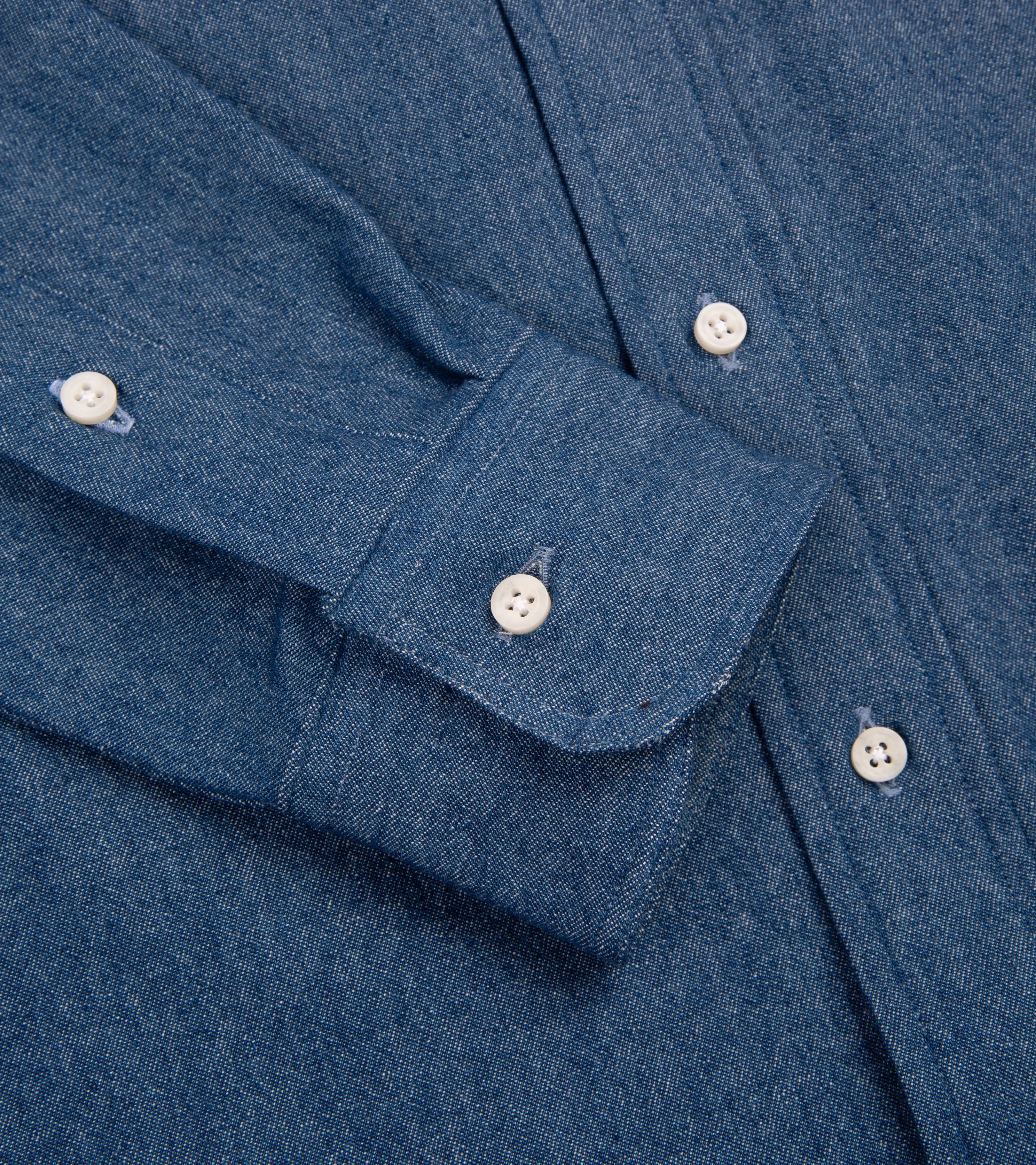 Gitman Vintage Denim Shirt: Light Blue Light Wear