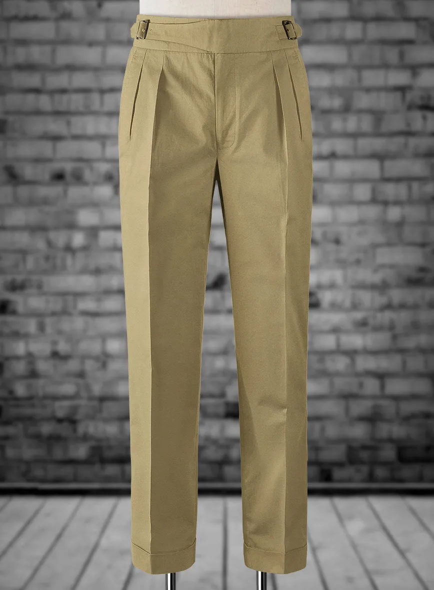 Detachable belt Gurkha Cotton Trousers