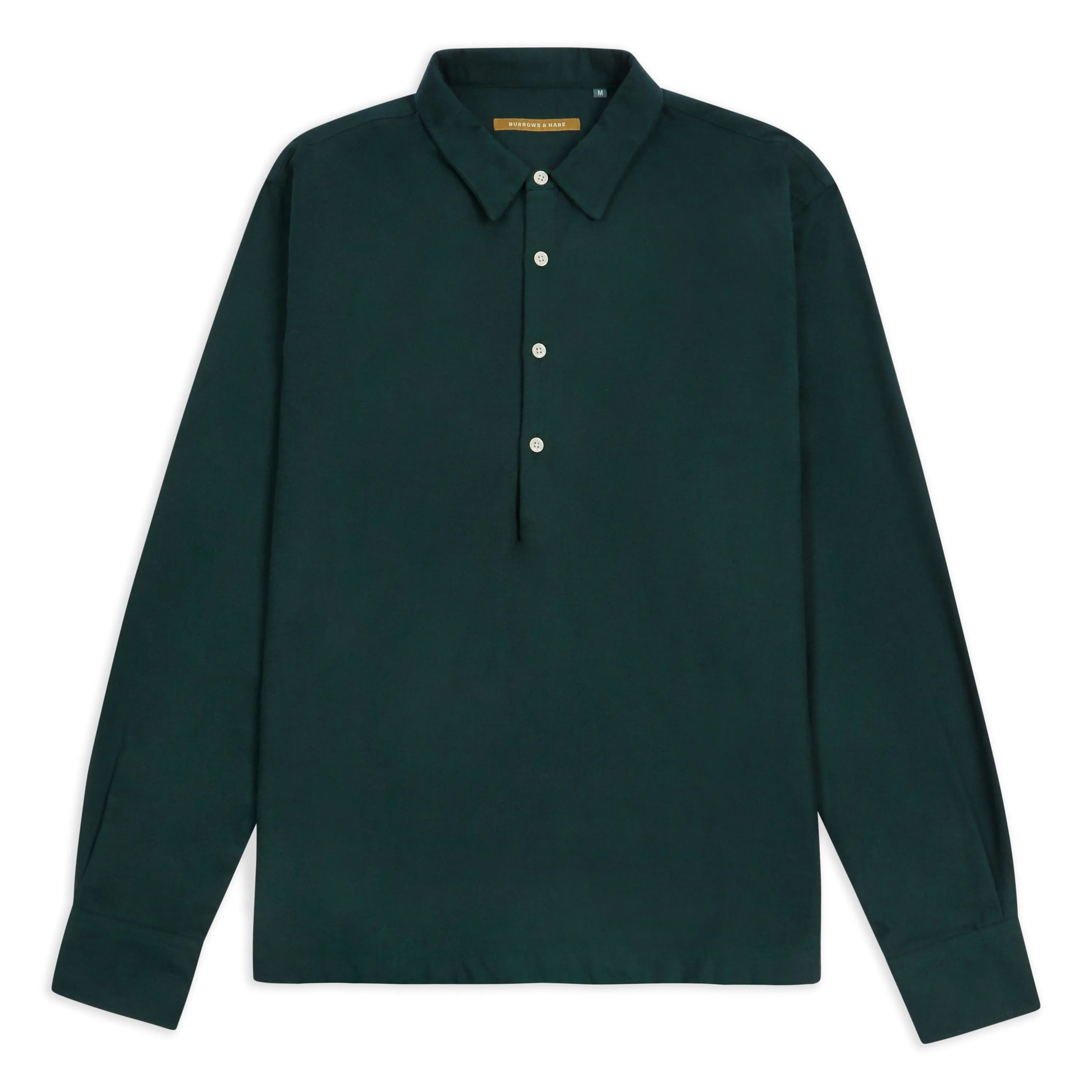 Subtle Details Polka Dot Cotton Pop Over Shirt - Green Flannel