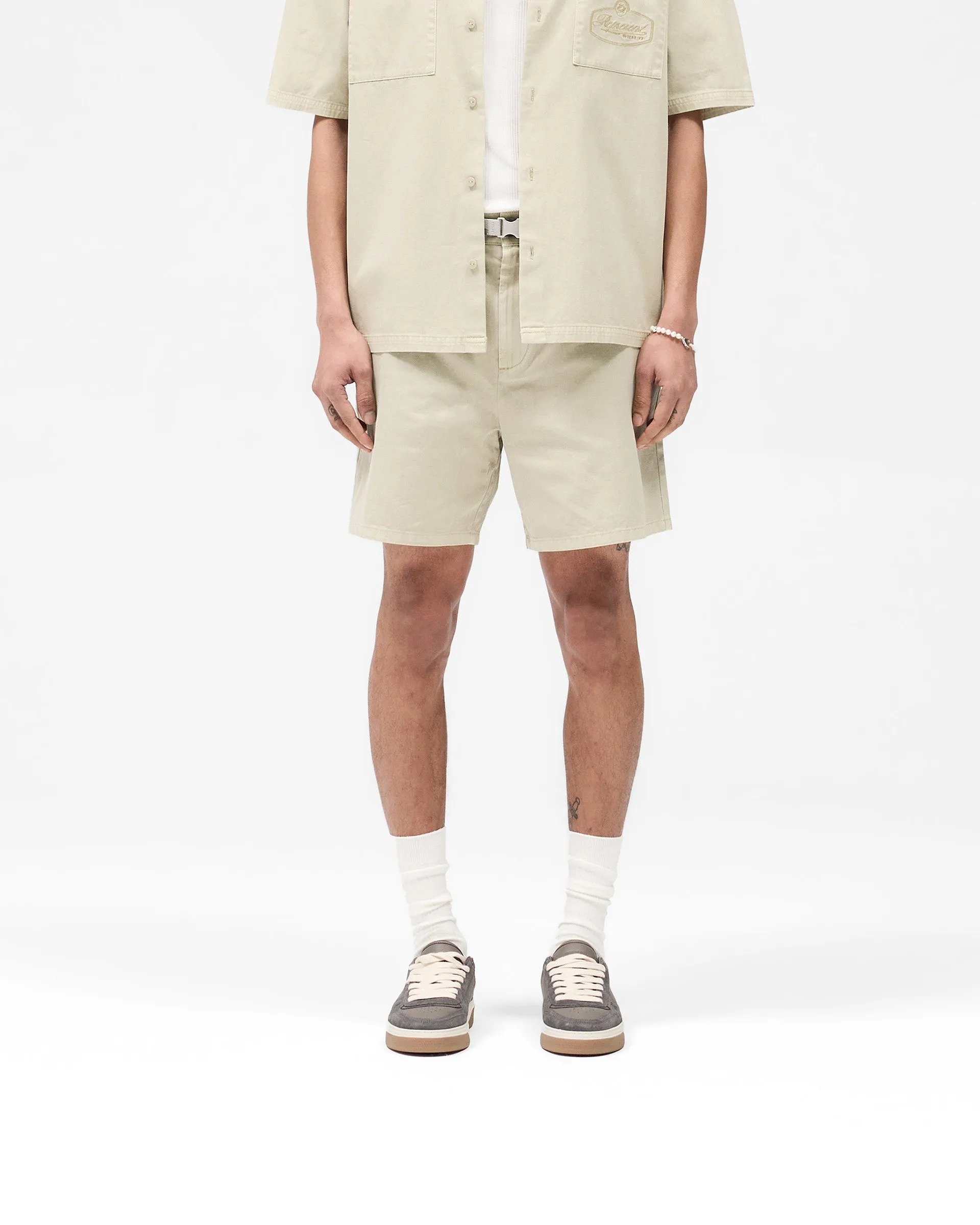 Comfy Motion Cotton Tailored Short - Beige
