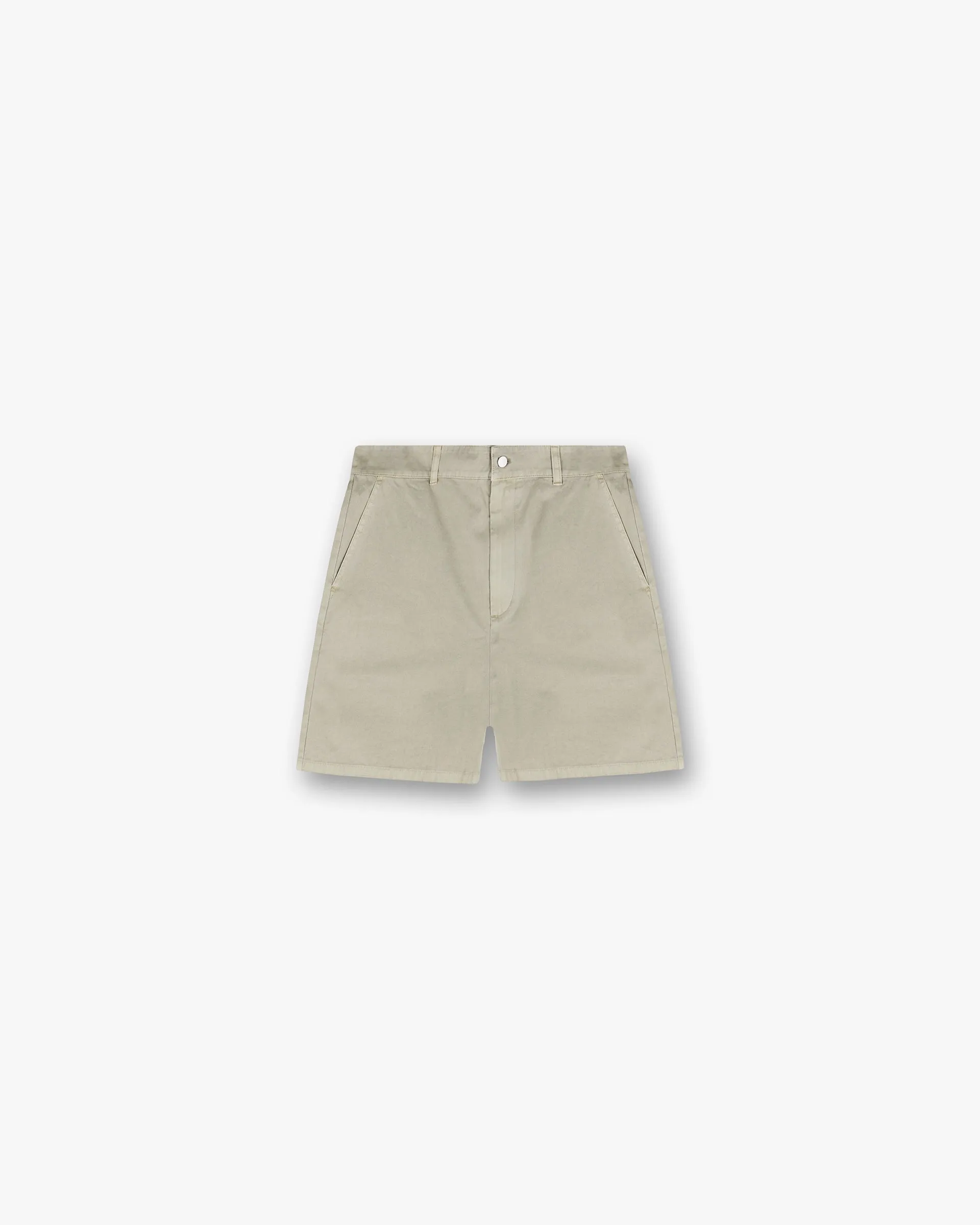Cotton Tailored Short - Beige Adaptive Fit Reinforced Stitching