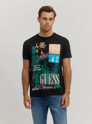 Eco Black Rise in the East T-Shirt Hydrophobic coating