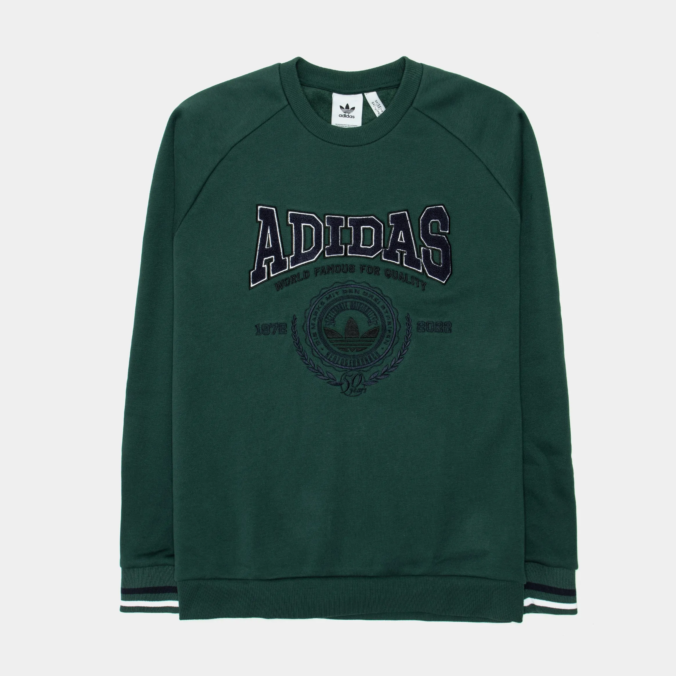 Class of 72 Varsity Crewneck Mens Crew (Green) Soft and Flexible Comfortable and Chic