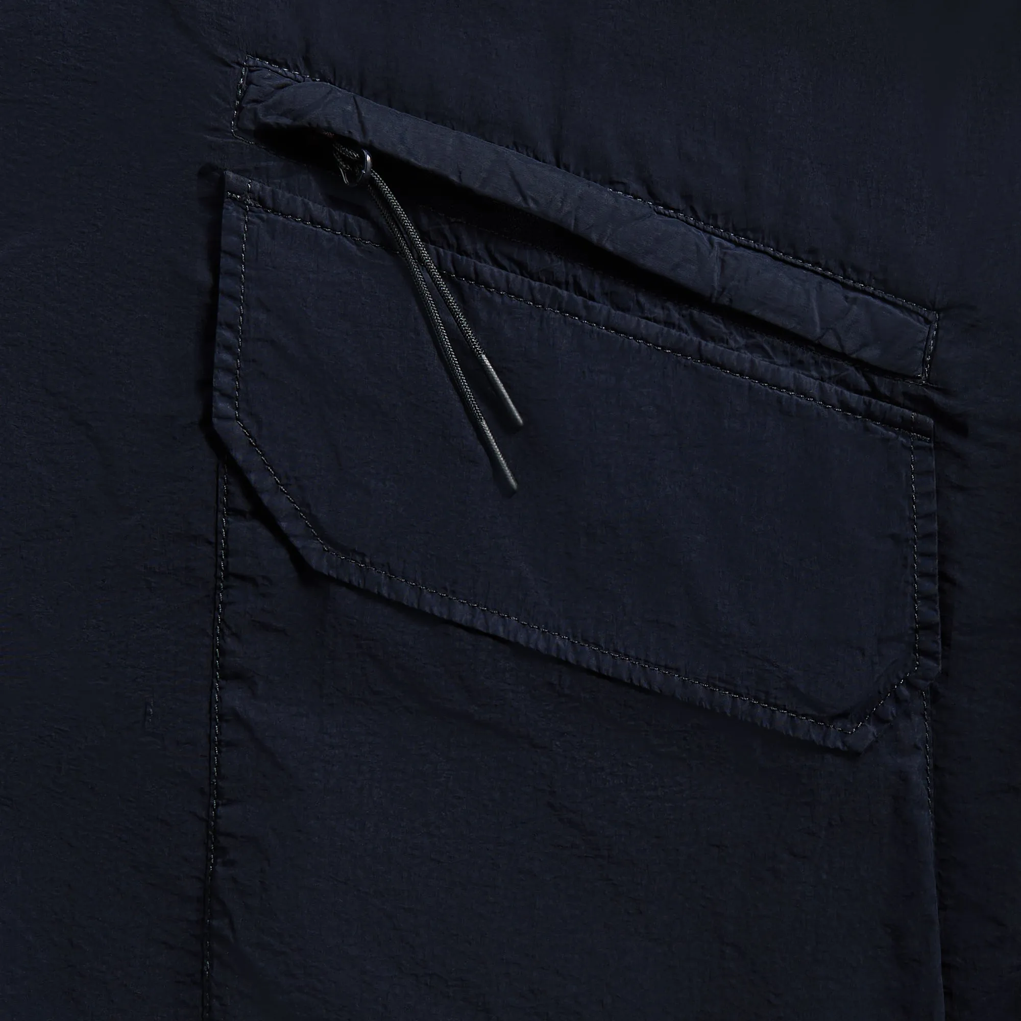 C.P. Company Flatt Nylon Lens Blazer - Total Eclipse Reinforced Hems Double Layered