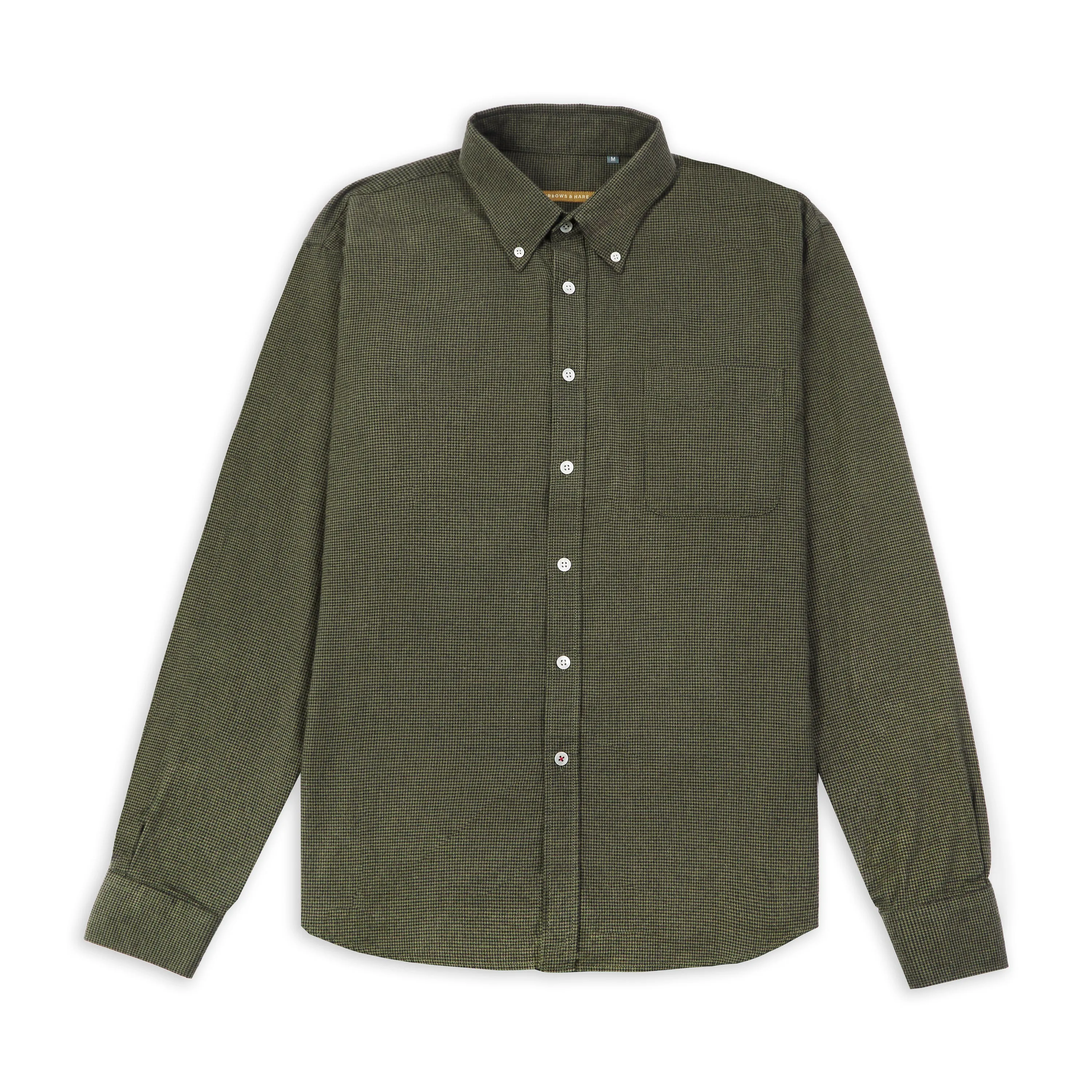 Craft Houndstooth Button-down Shirt - Green Versatile Fit