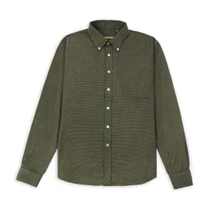 Craft Houndstooth Button-down Shirt - Green Versatile Fit