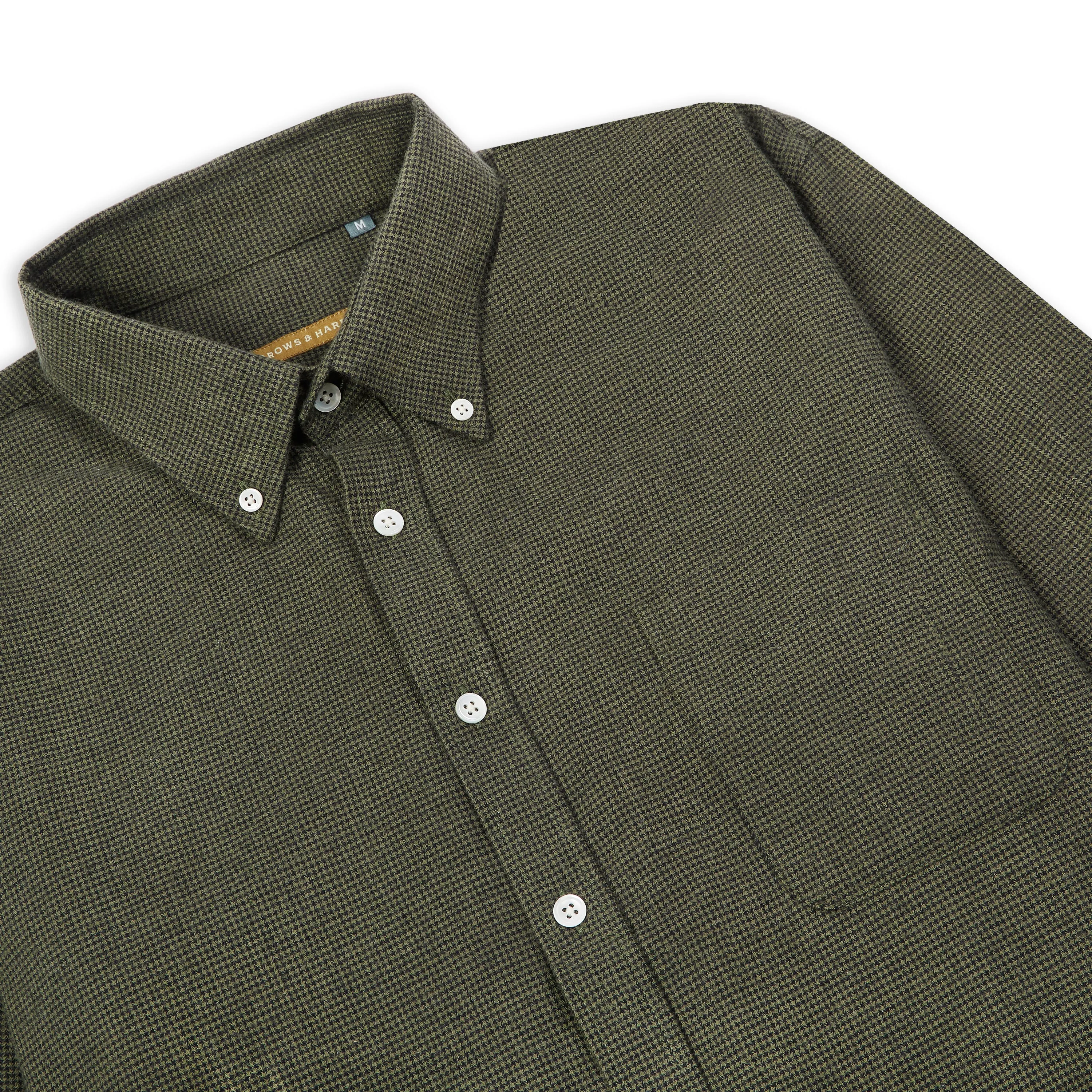 Craft Houndstooth Button-down Shirt - Green Cooling Core Technology