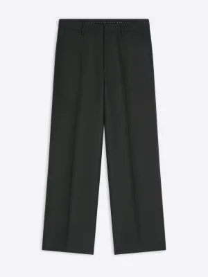 Tagless Labeling Cropped wool pants