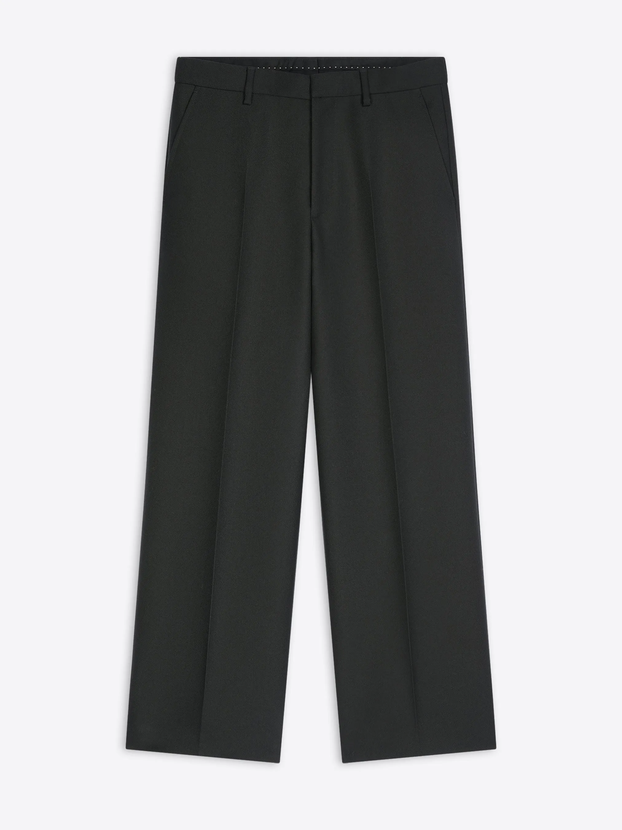Tagless Labeling Cropped wool pants