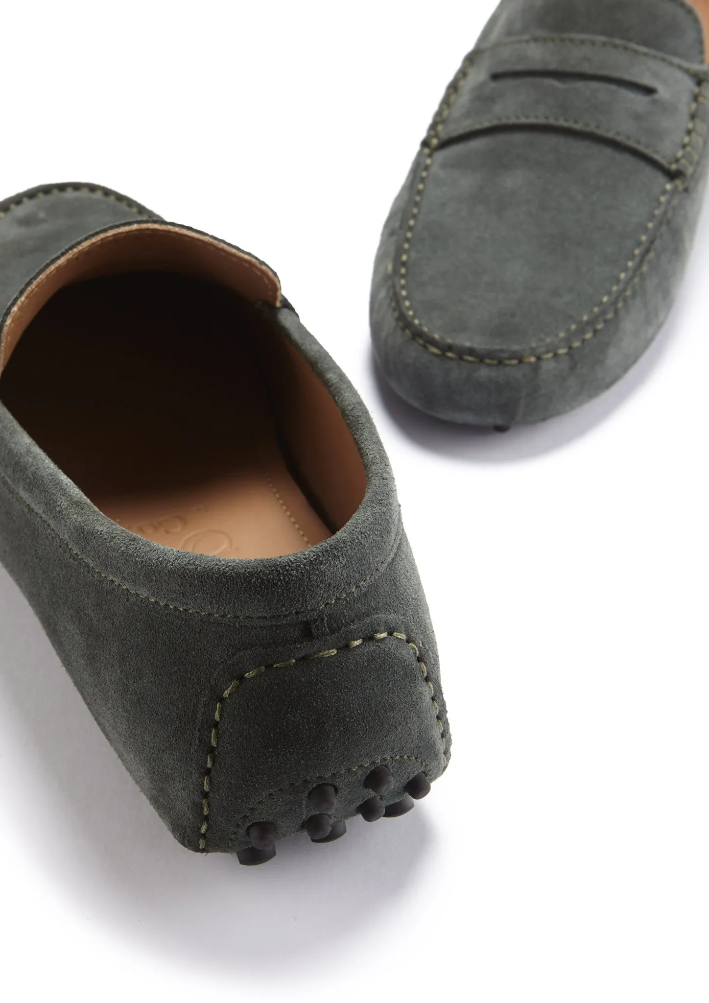 Penny Driving Loafers, racing green suede Travel Light Comfort Fit