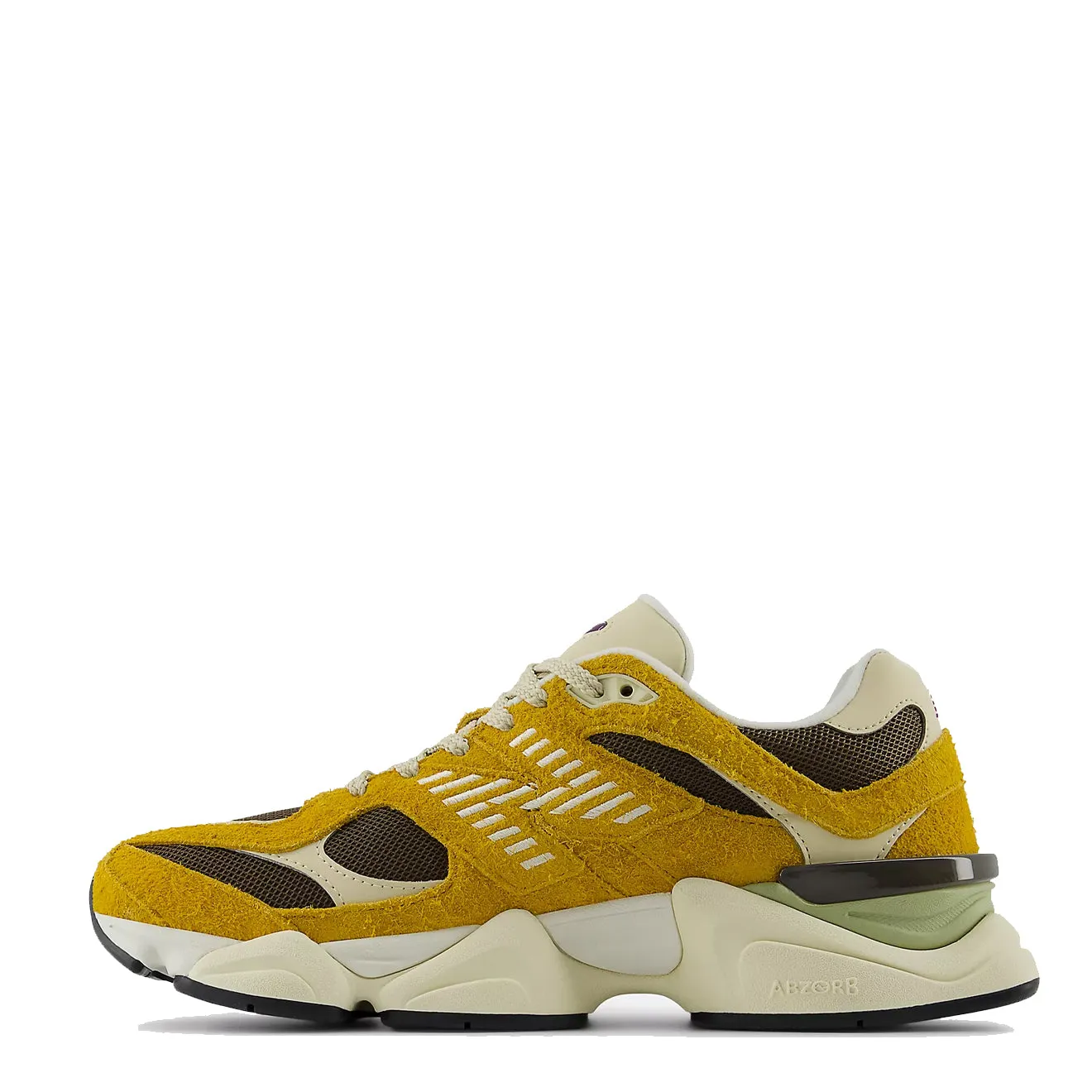 Breathable Airflow Channels Action Fast New Balance 9060 Trainer Butterscotch / Dark Mushroom