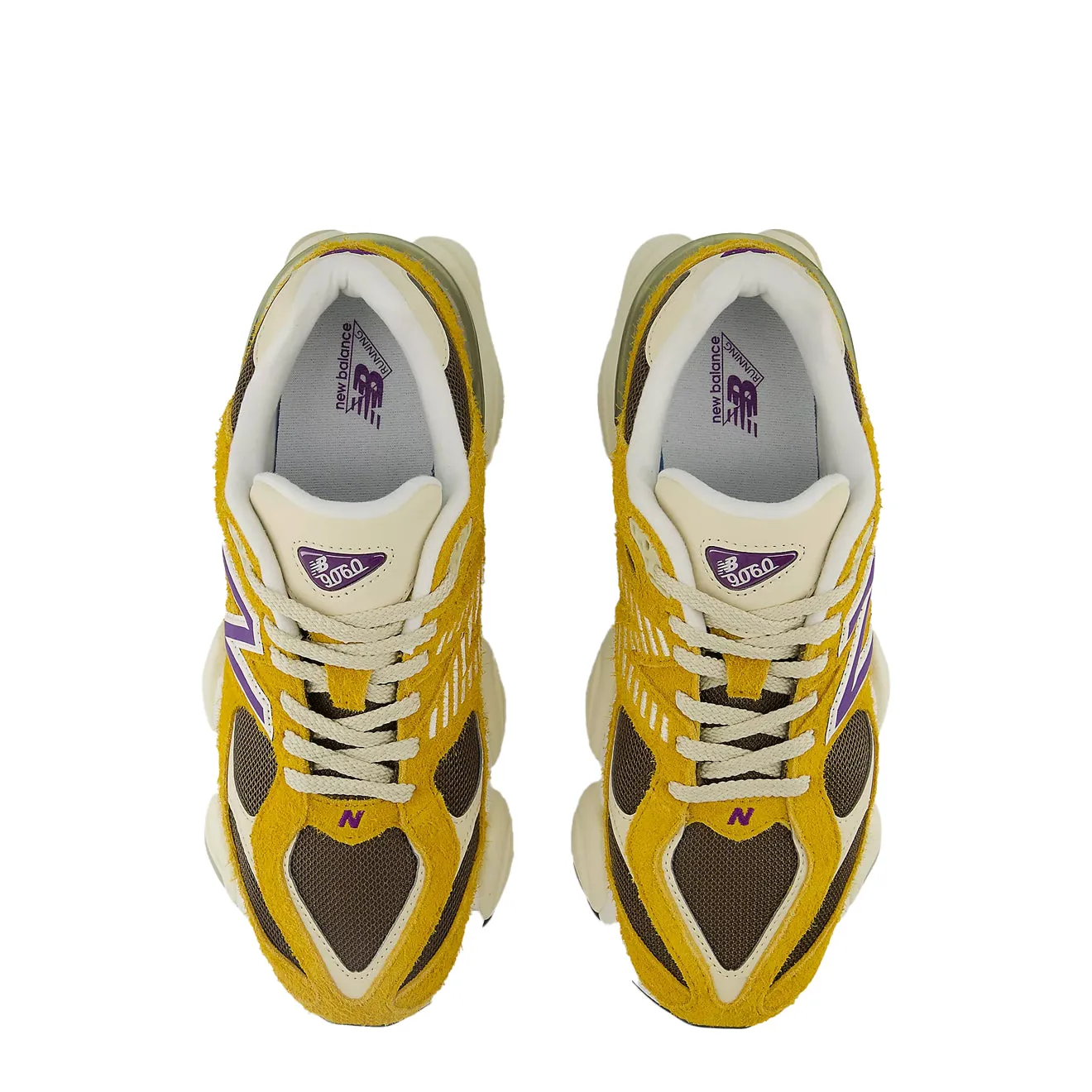 New Balance 9060 Trainer Butterscotch / Dark Mushroom Padded Tongue