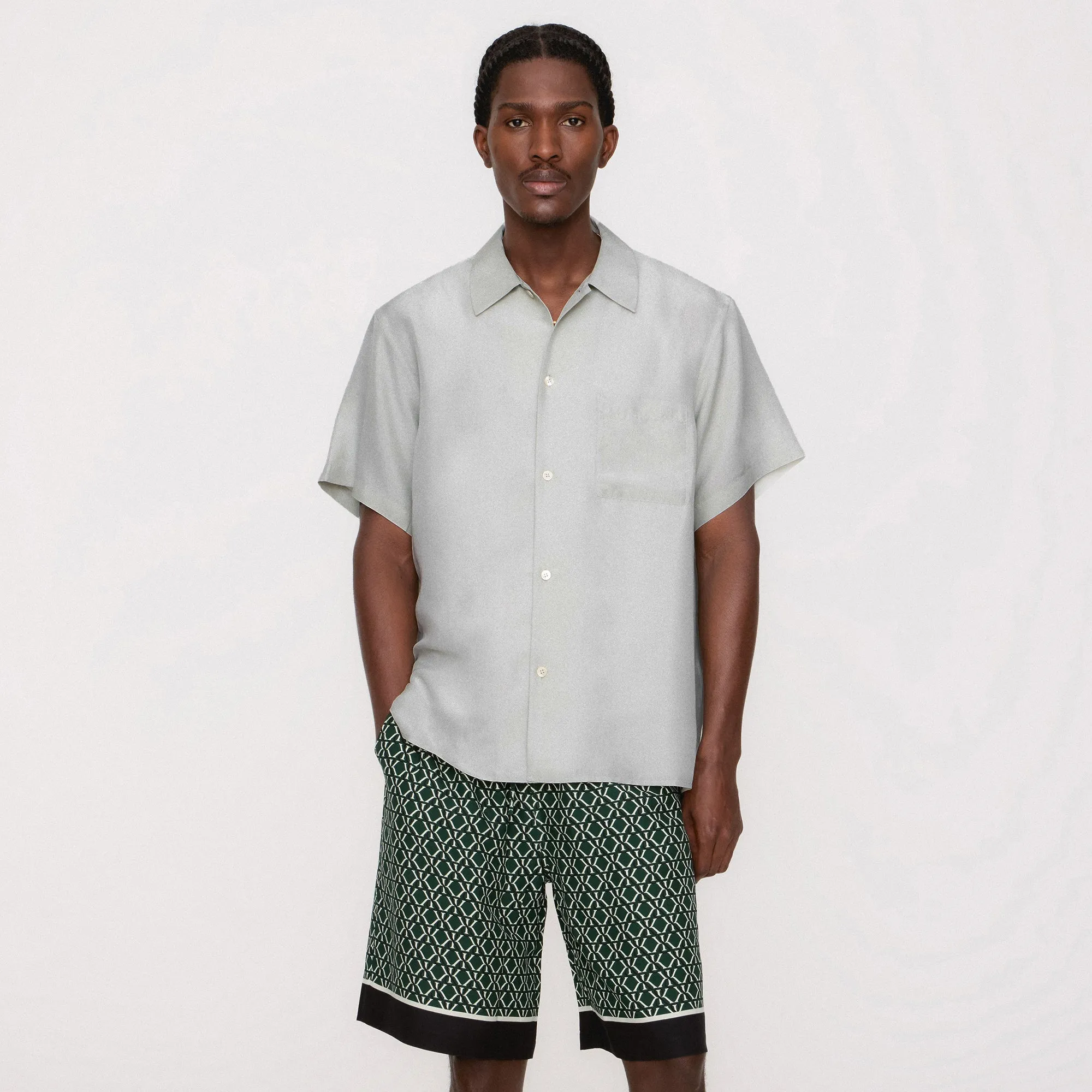 Kith Monogram Crest Lewis Short - Stadium Casual Ease Flexible Waistline