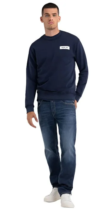 fluffy texture Casual Fashion ID60315-Replay Navy Sweatshirt