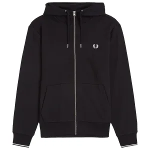 Fred Perry Zip Through Hooded Sweat Comfortable Style
