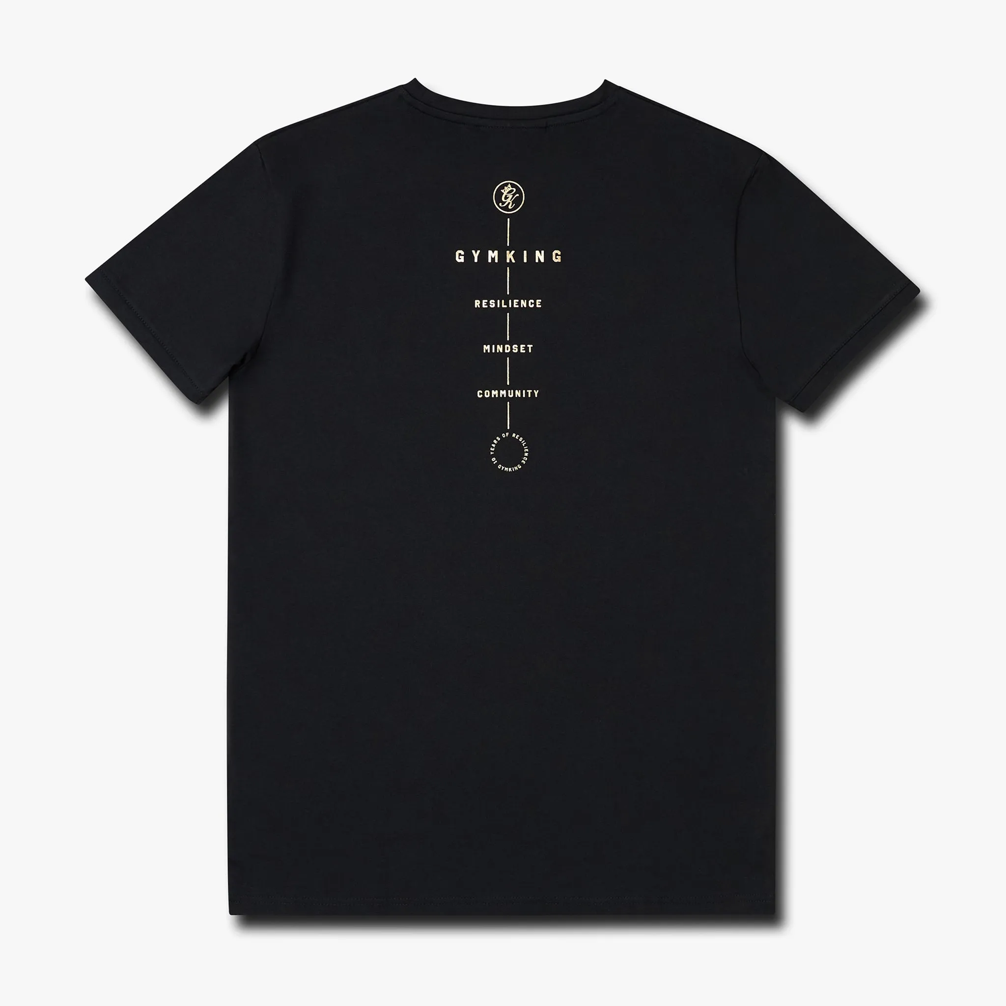 Gym King 10 Year Anniversary Tee - Black/Gold Neutral Color Fresh Outfit Style