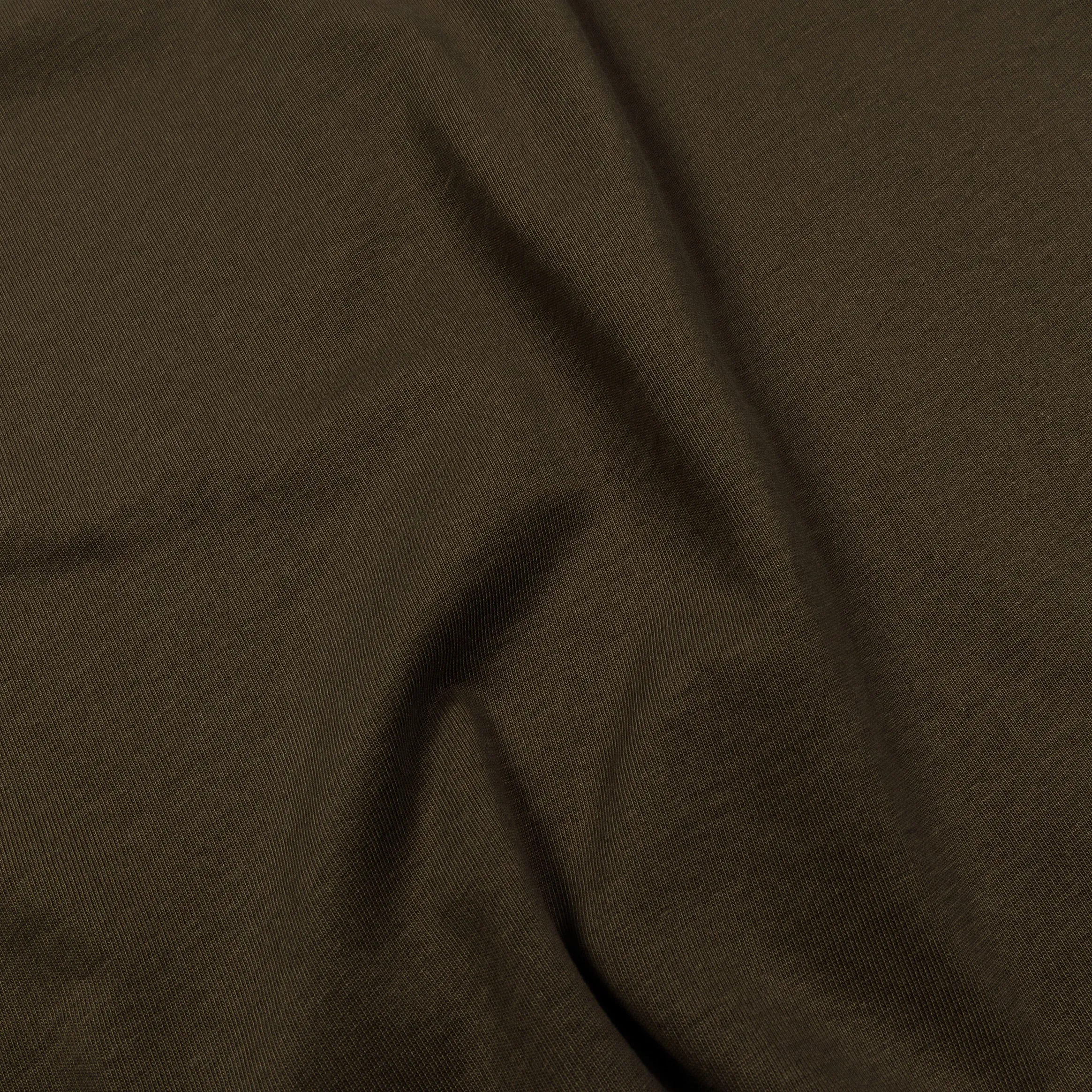 Cropped Tee Mens Short Sleeve Shirt (Olive) Holiday Wear