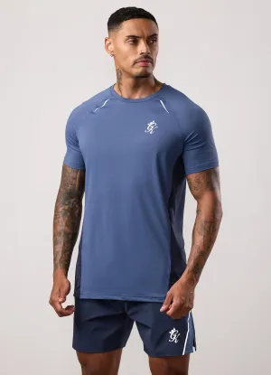 Modern and Soft Limited Edition Gym King Flex 2.0 Tee - Dark Denim/Faded Indigo