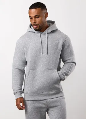 Layer Bold Gym King Fundamental Linear Hood - Grey Marl