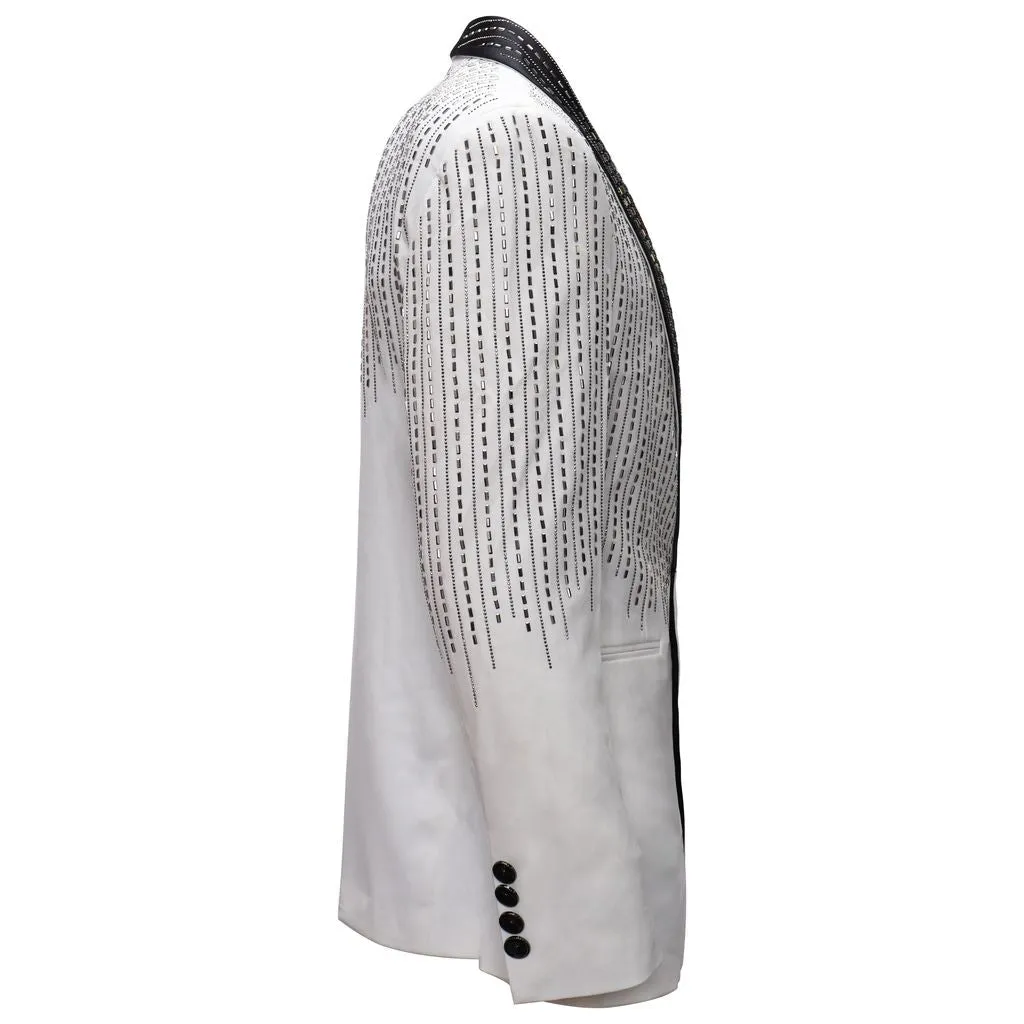 Deluxe Demeanor Blazer WHITE Winter Fit Minimalist Aesthetic