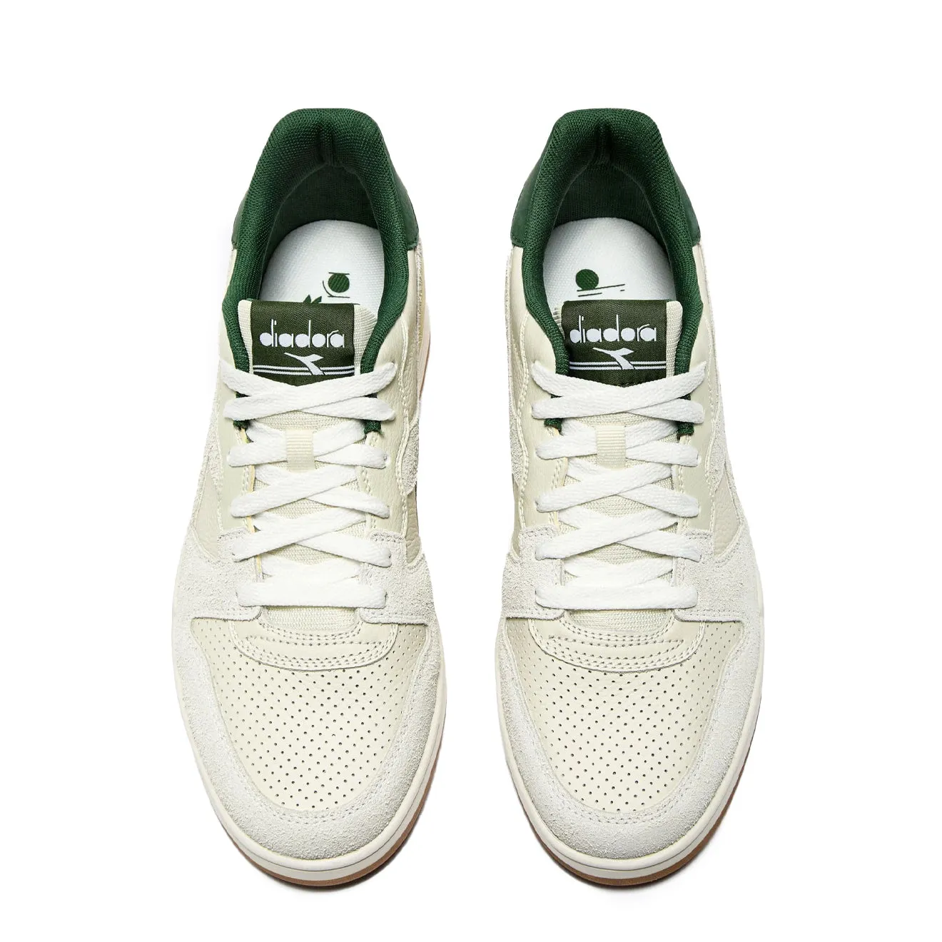 Diadora Deuce M2 Hairy Trainer White / Foliage Green Bounce Back Responsiveness
