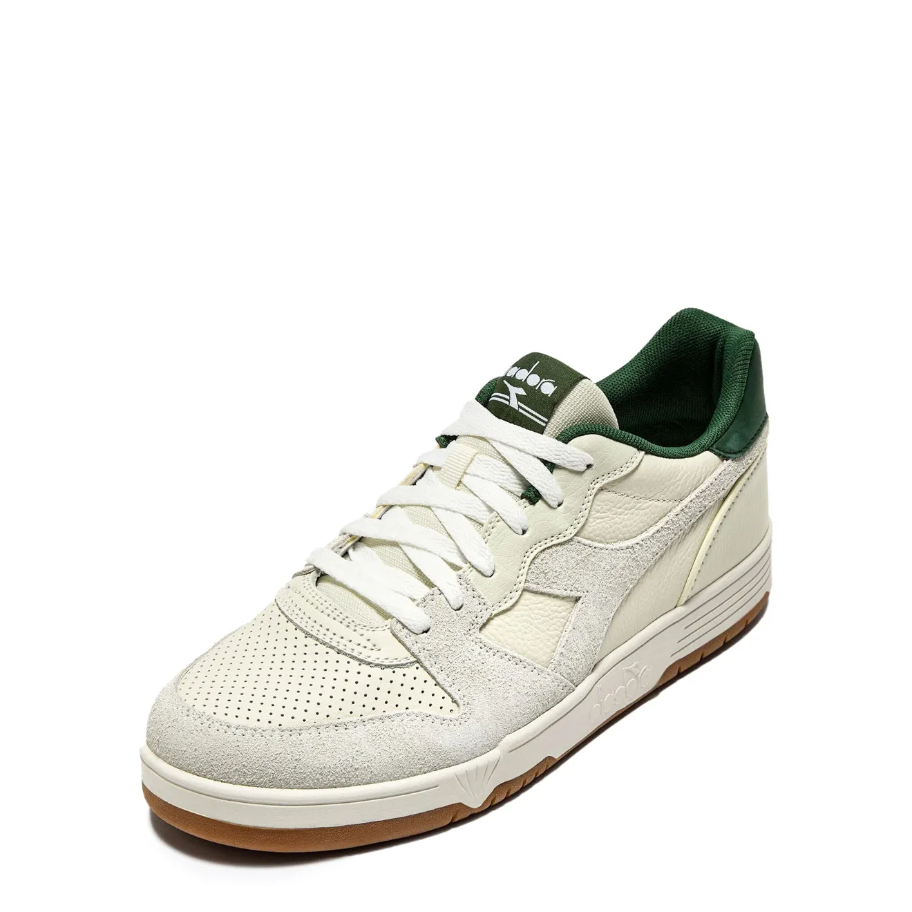Stone Grip Diadora Deuce M2 Hairy Trainer White / Foliage Green