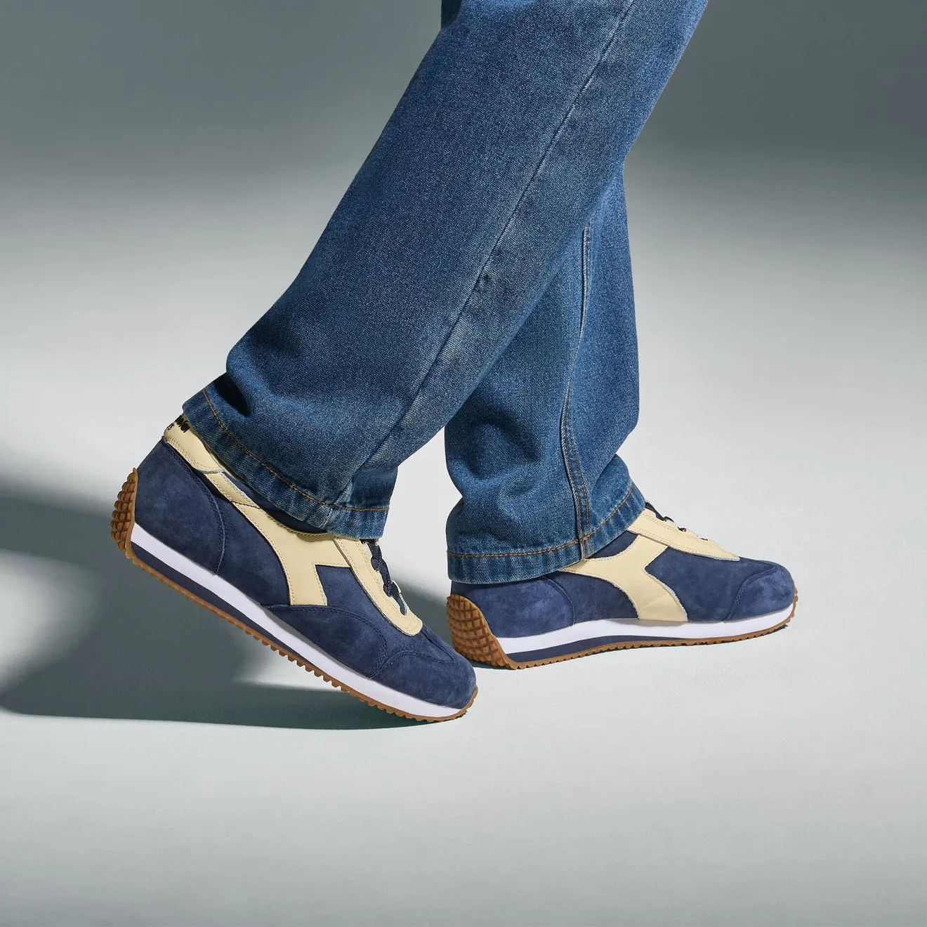 Lift Up Diadora Equipe 75 Sw Trainer Blue Caspian Sea