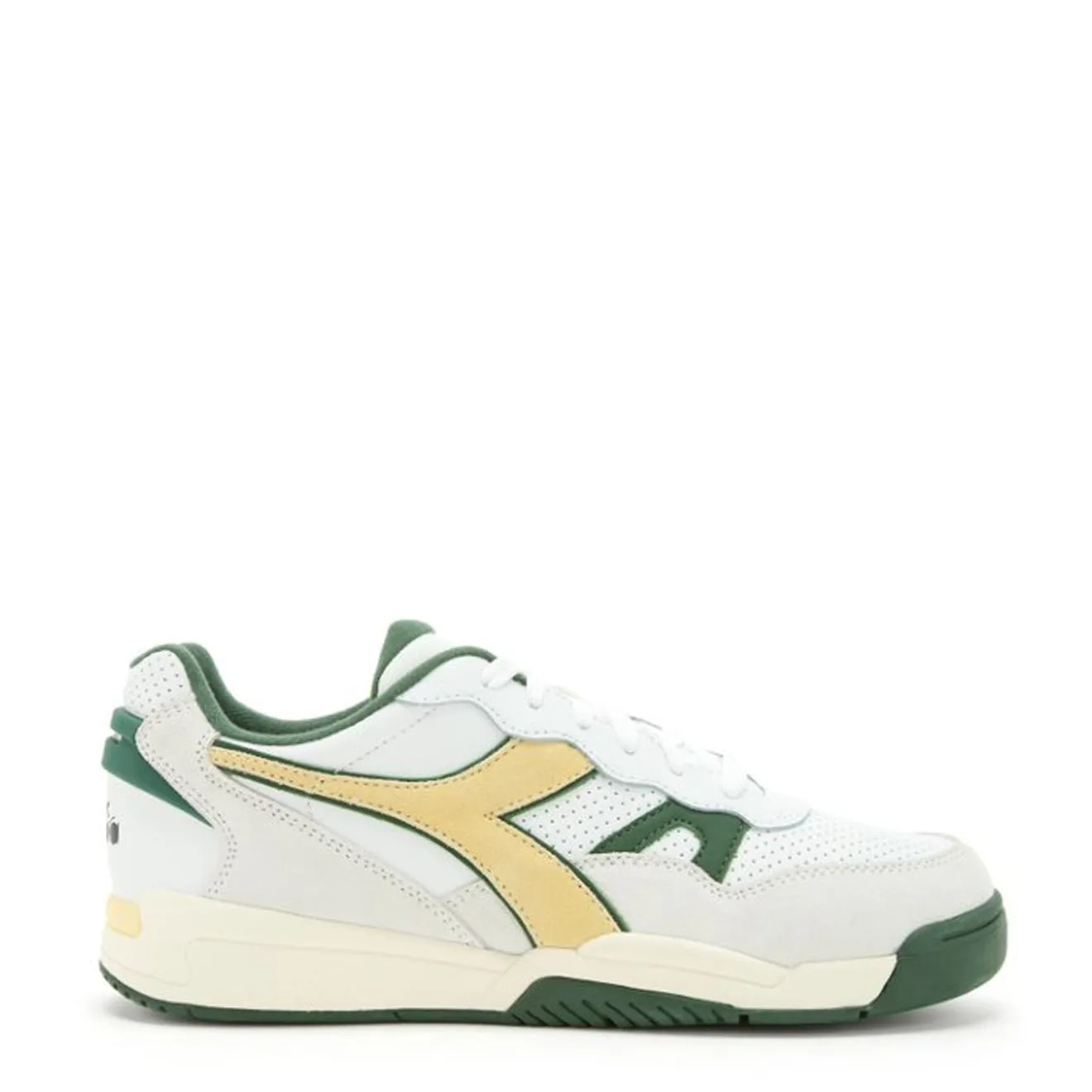 Diadora Winner SL Trainers White / Greener Pastures Strong Step Slip On Style