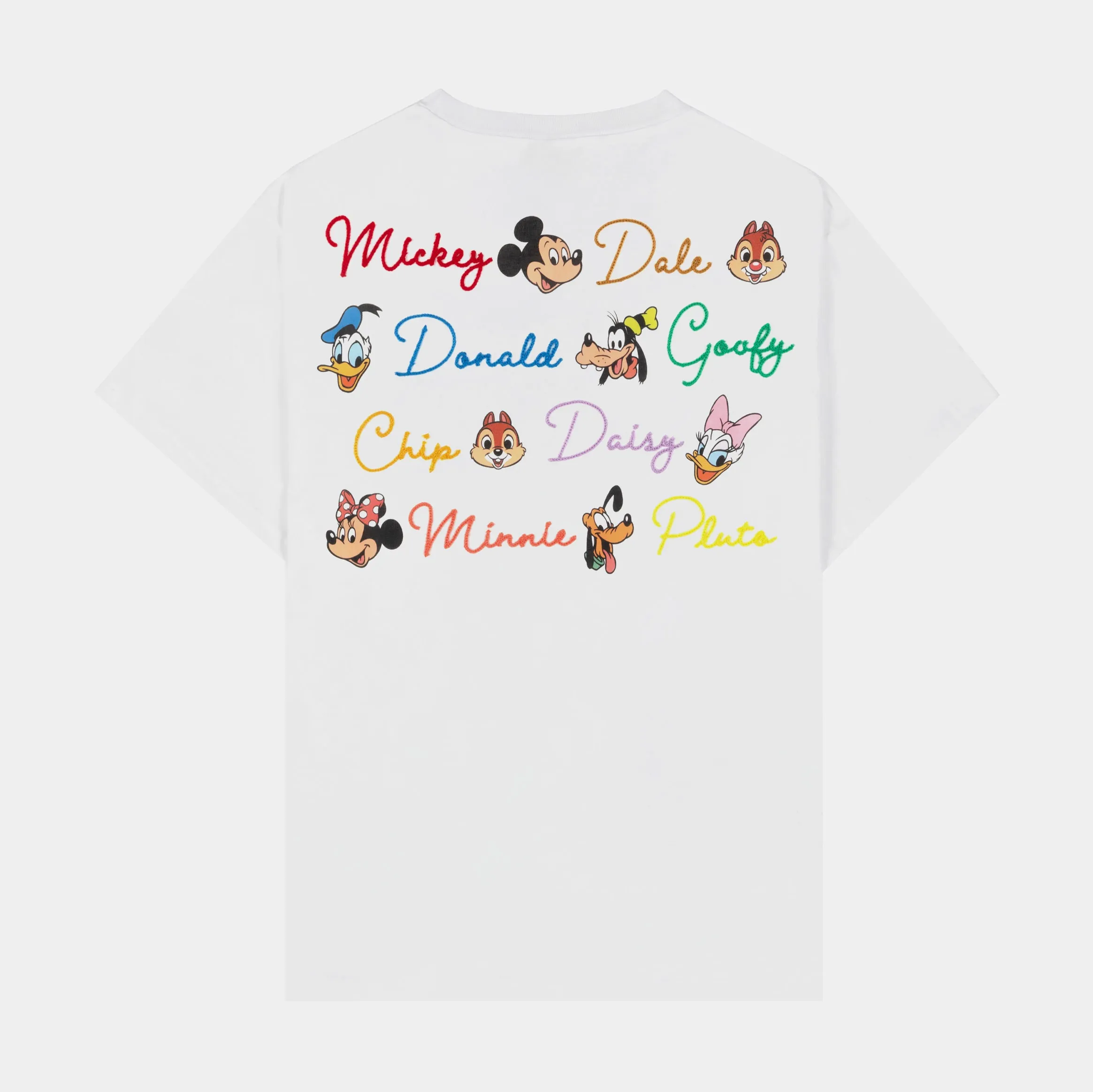 Breathable touch PocketDetail Disney Mickey and Friends By Shoe Palace Disney Characters Mens Short Sleeve Shirt (White/Red)