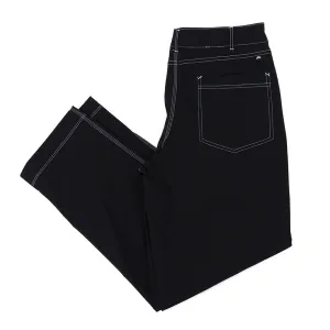 Basic Style BreathableLining Double-Knee Skate Pants (Black) (S )