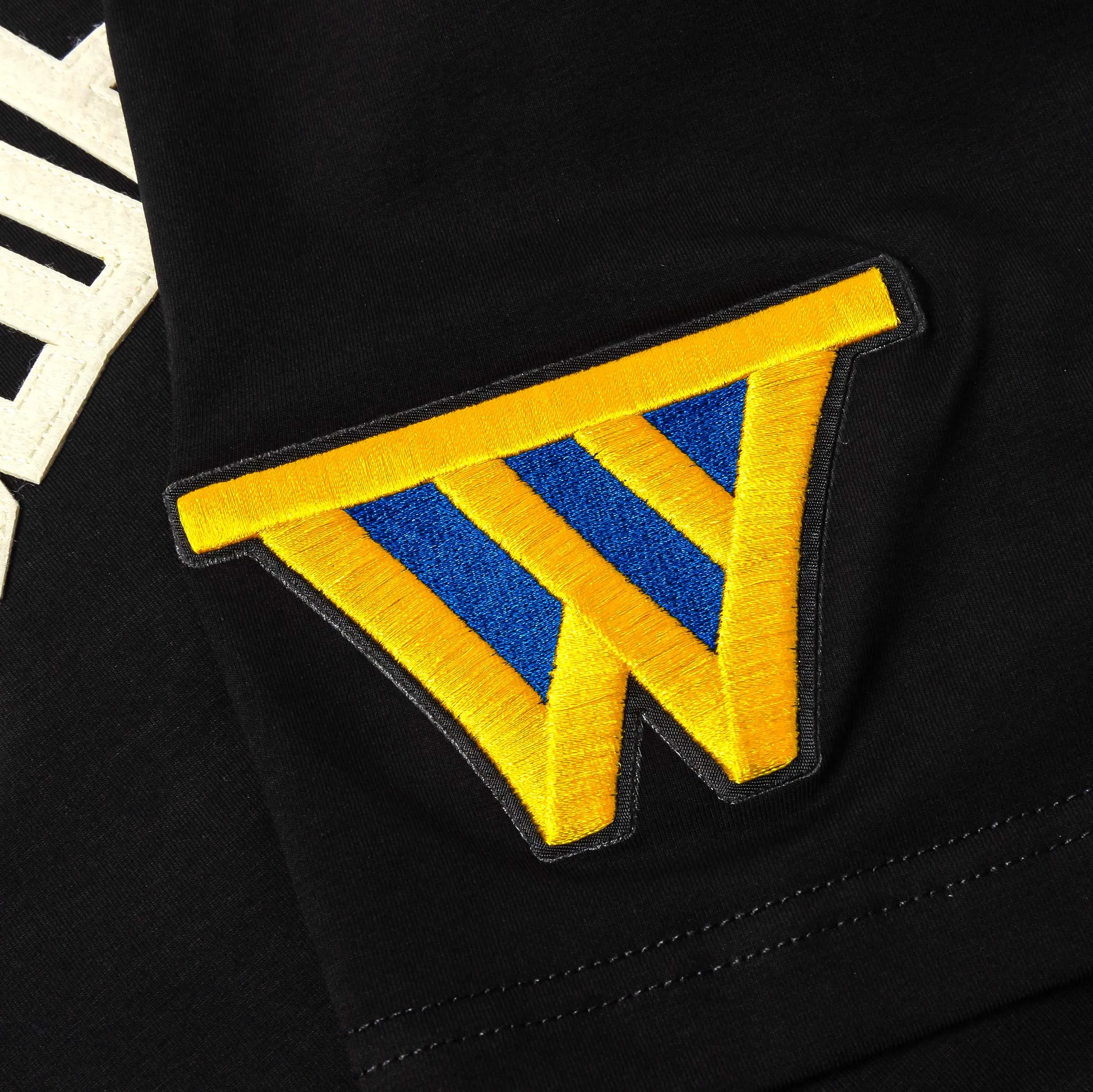 Cozy Fit Wear Quick Fit Stretch NBA Golden State Warriors Original Mens Short Sleeve Shirt (Black/White)