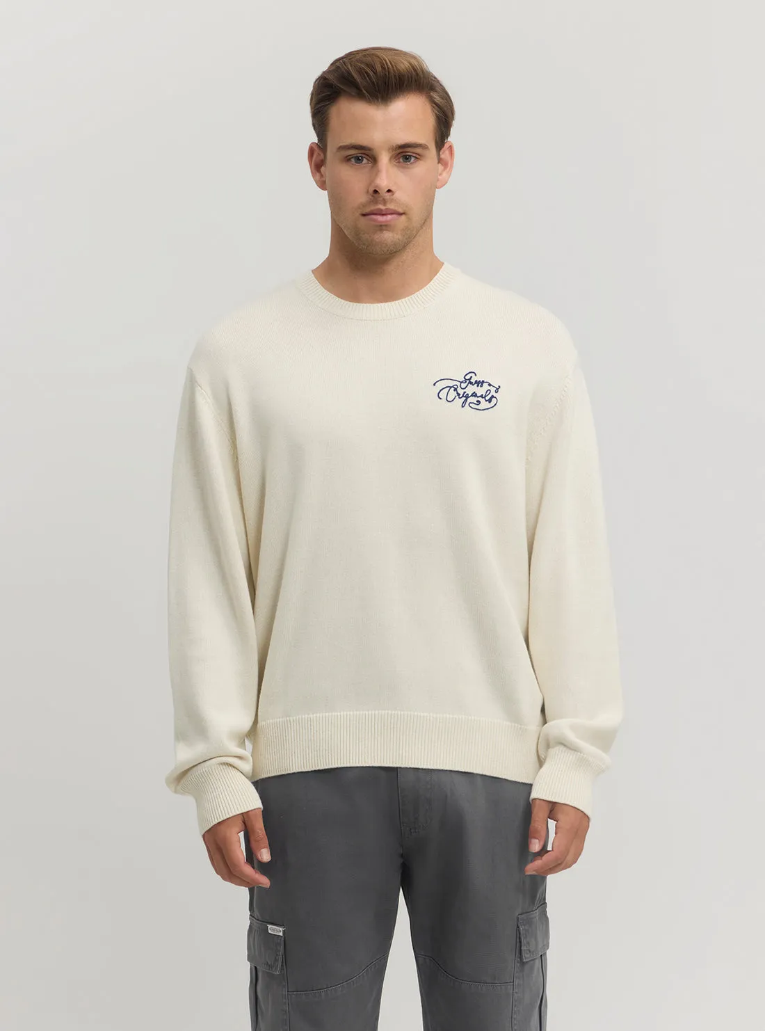 Guess Originals Embellished Sweater Adaptable VintageWashEffect