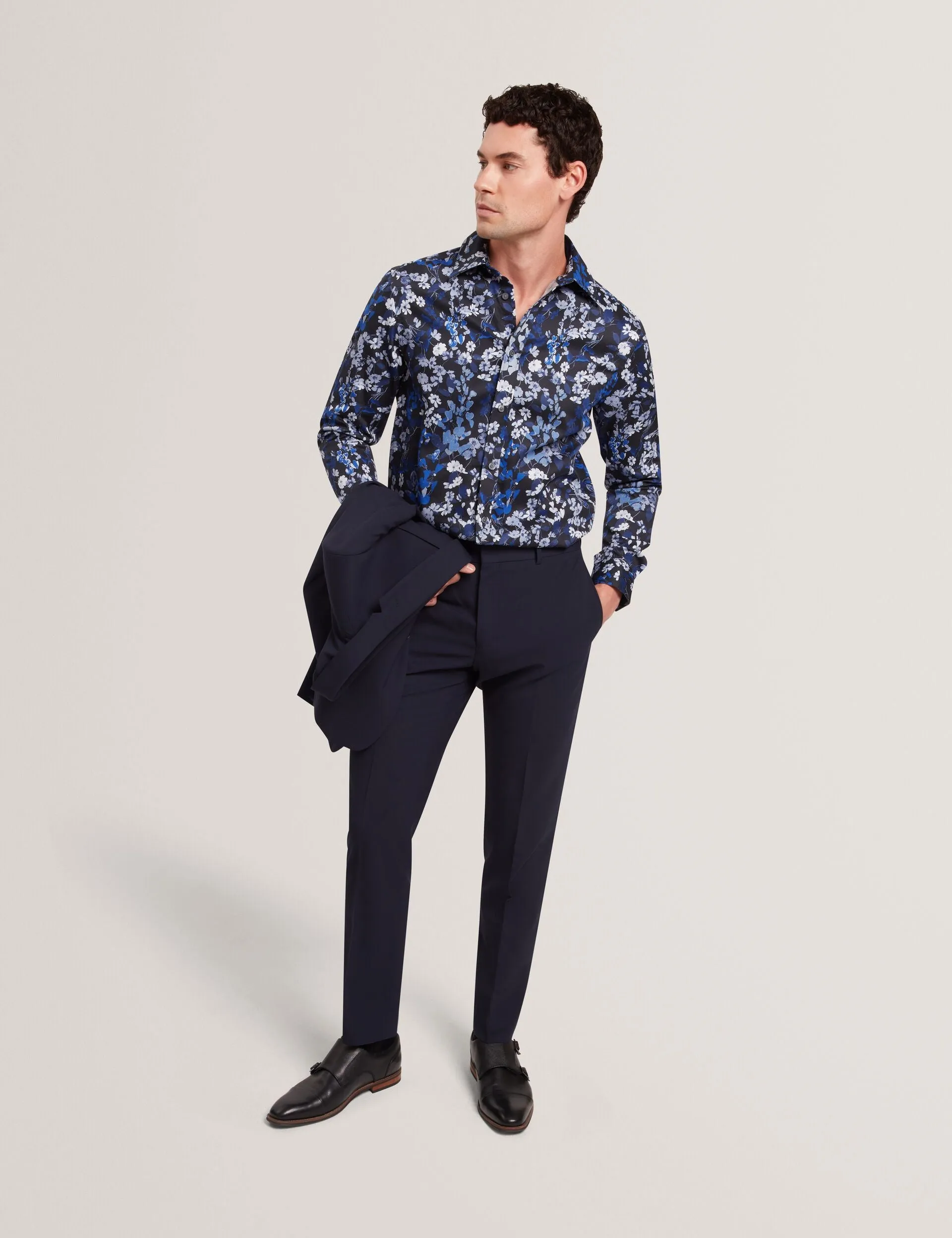 HOLIWAY | NAVY Soft Collar Design Versatile Styling