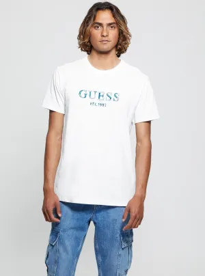 Summer cool Eco White Logo Multicolour T-Shirt