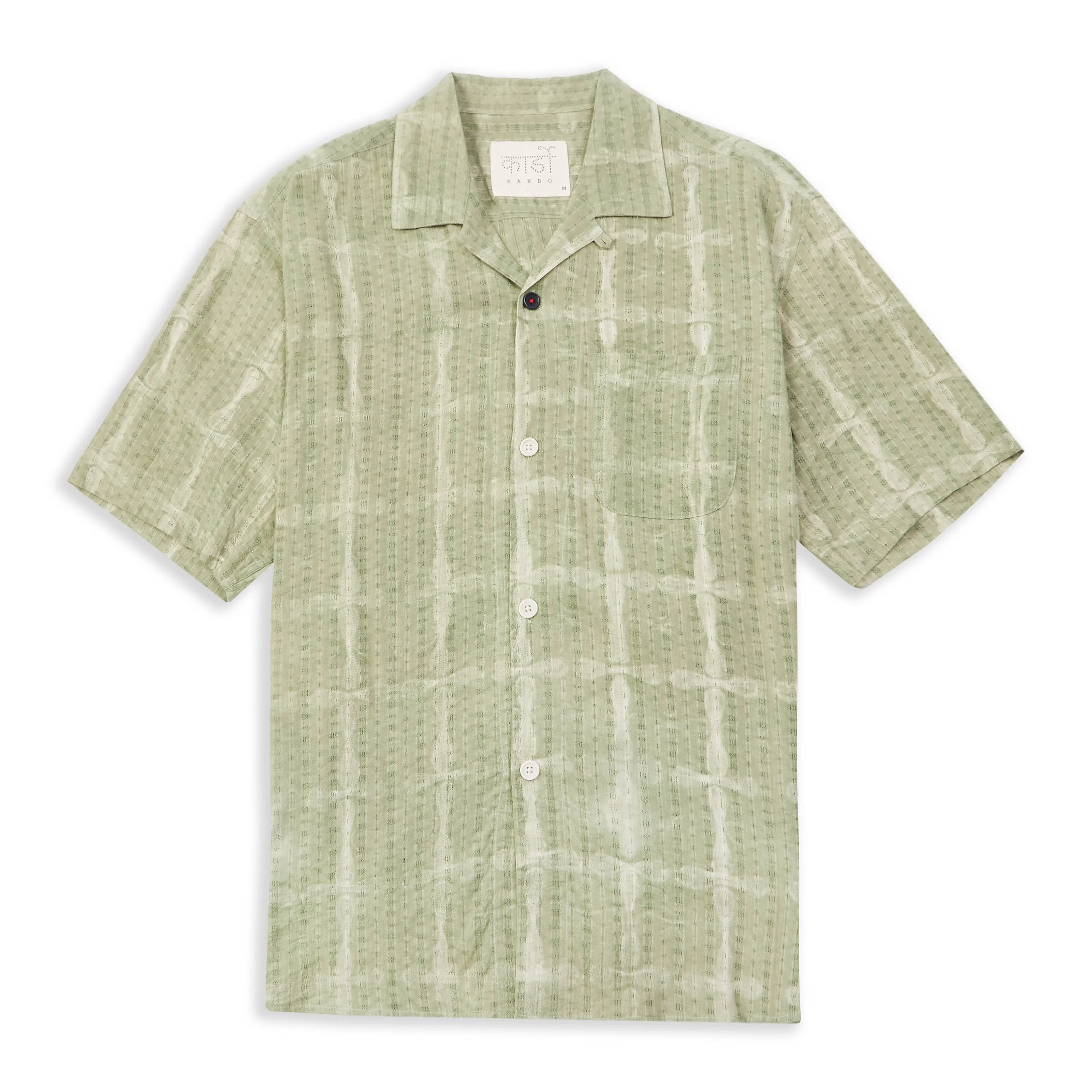 Ronen Short Sleeve Shirt - Shibori Mint Holiday Special