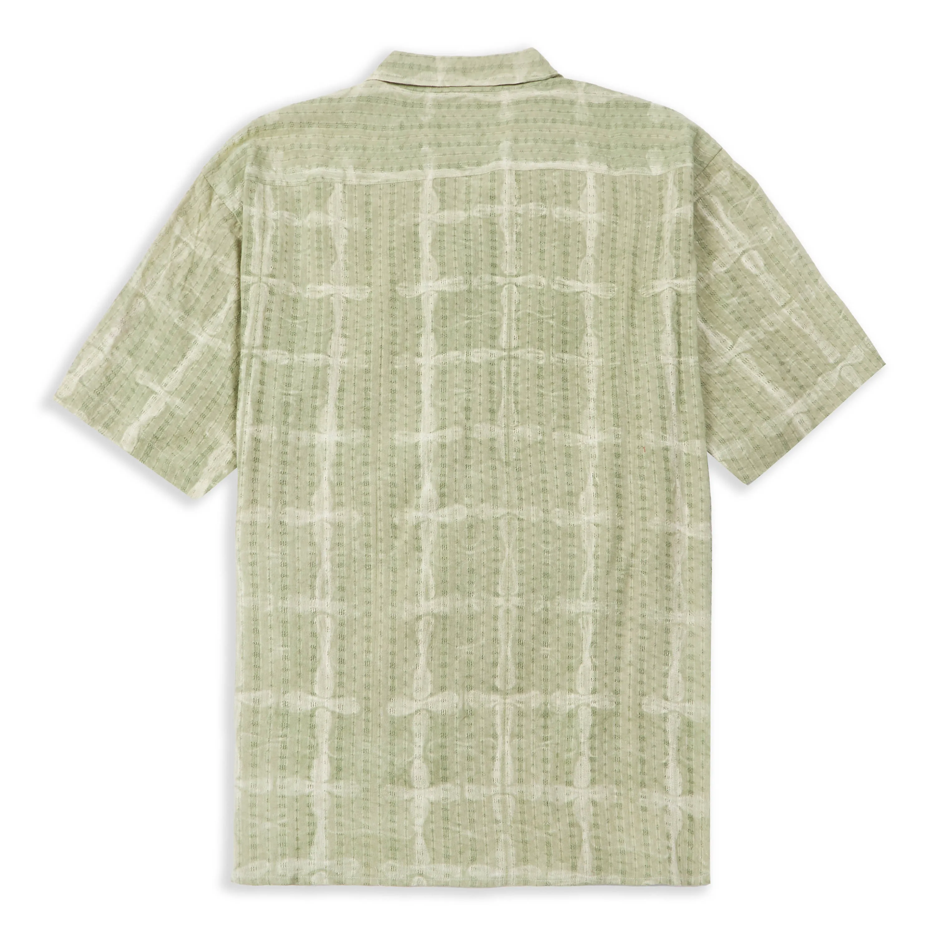 Work Appropriate Fitted Design Ronen Short Sleeve Shirt - Shibori Mint