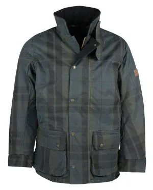 Soft Fabric W209 - Men's Chelsea Padded Tartan Wax Coat - DUNDEE