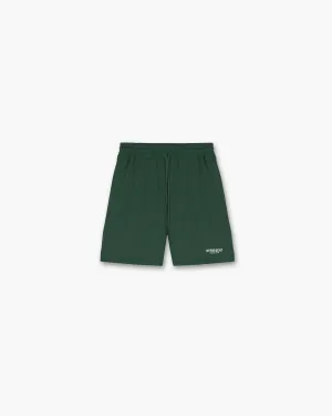 Represent Owners Club Mesh Shorts - Racing Green Breezy Waist silk blend