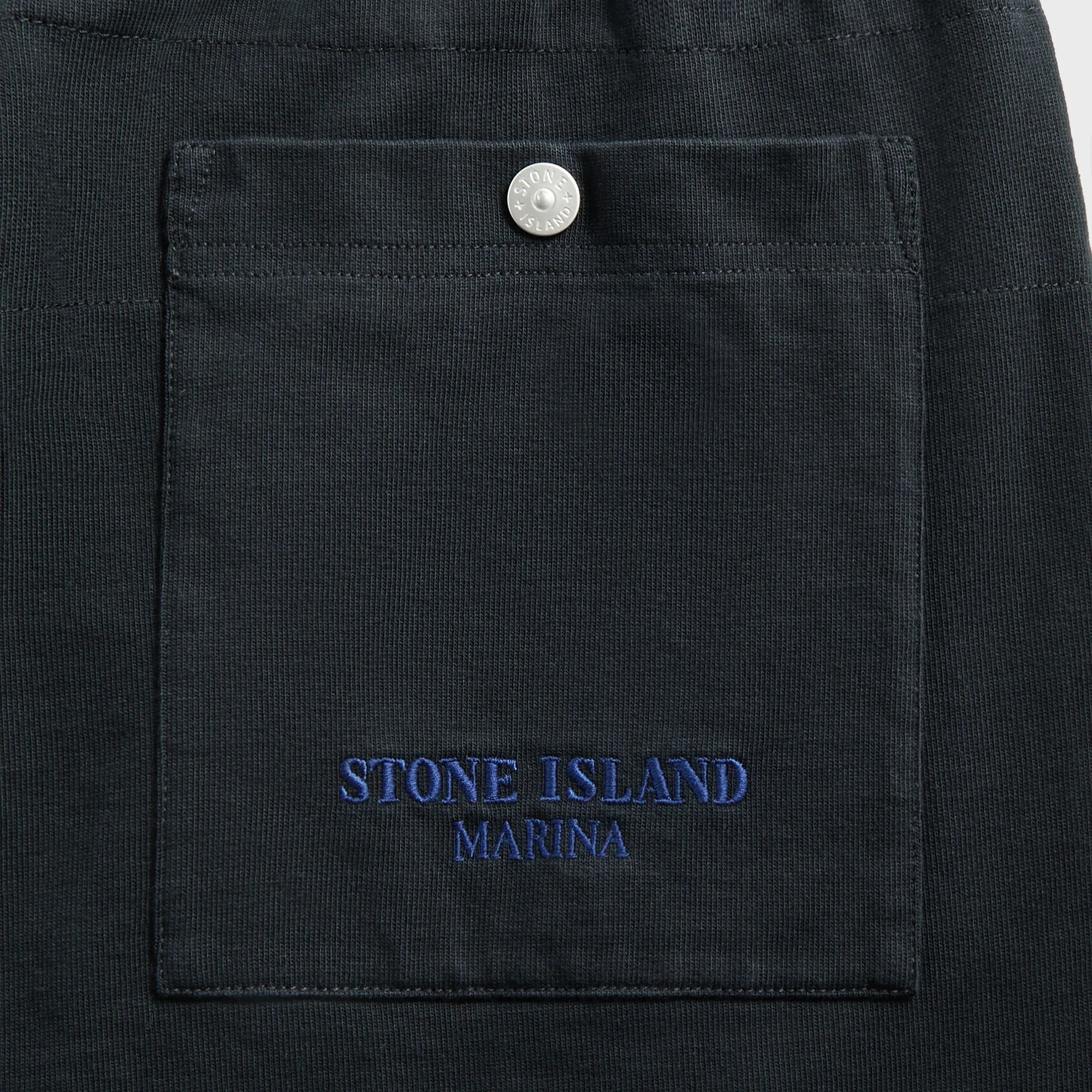Stone Island Combed Organic Cotton Short - Navy OdorControlTech