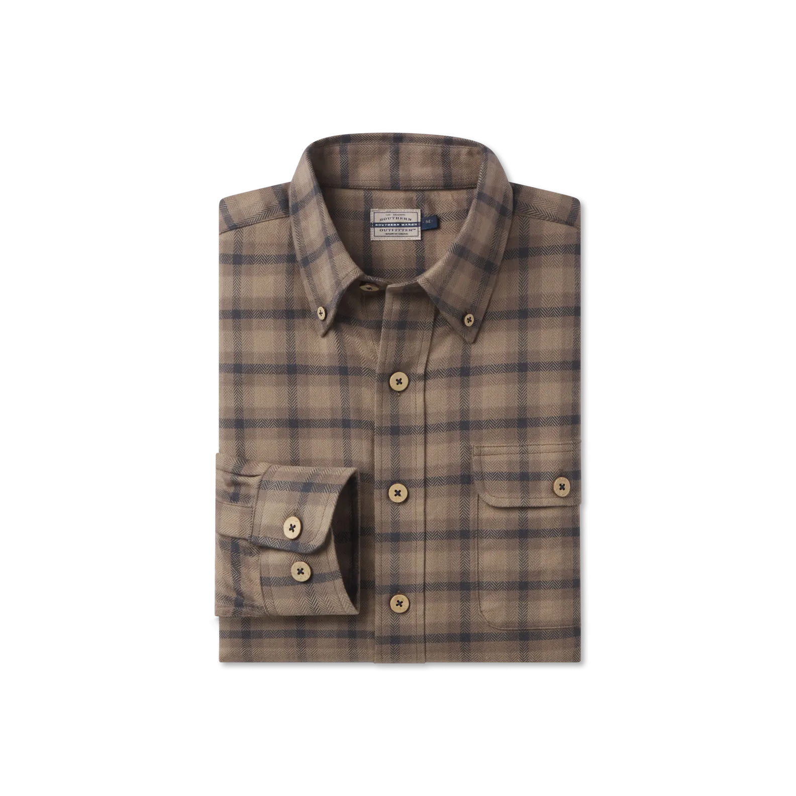 Shackelford Herringbone Flannel Casual Friday