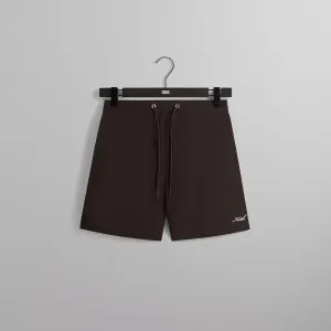 hang dry Sport Comfort Fit Kith Garment Washed Nylon Active Swim Short - Incognito