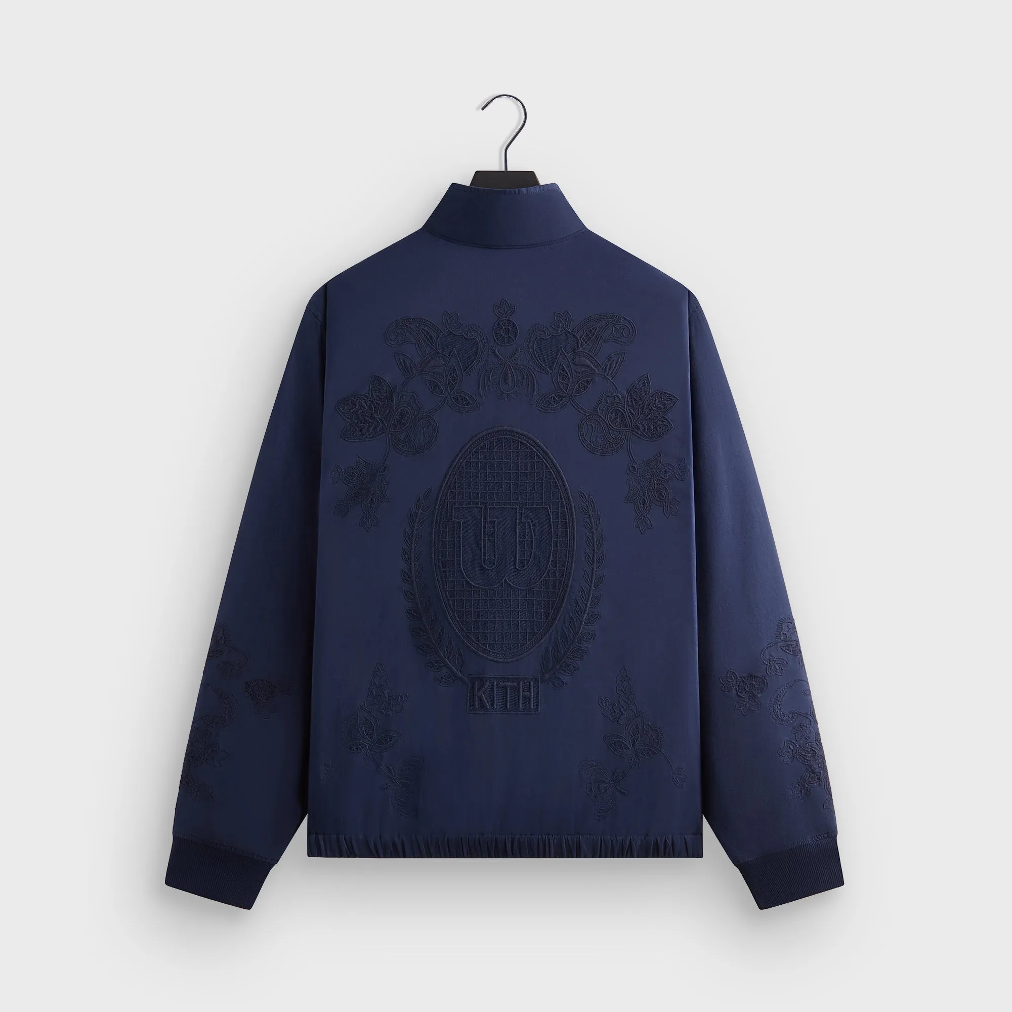 Quick Dry Fabric Kith for Wilson Embroidered Mesh Track Jacket - Nocturnal