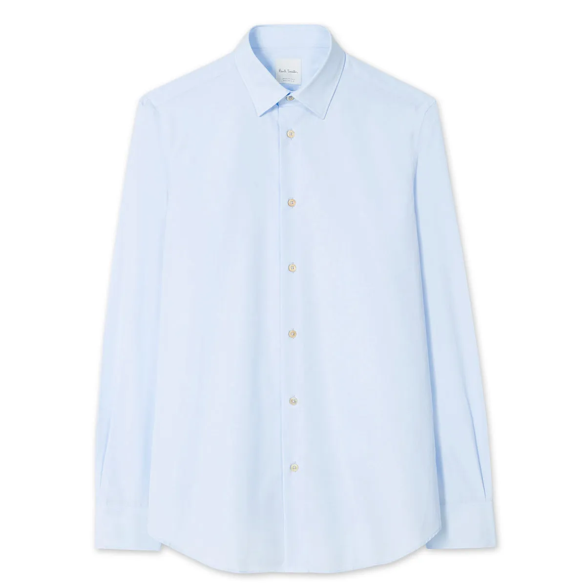 Button Down Design Paul Smith - Tailored Fit 'Artist Stripe' Cuff Shirt in Lt Blue