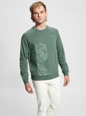 Thermal Insulation Eco Green Embroidered Jumper